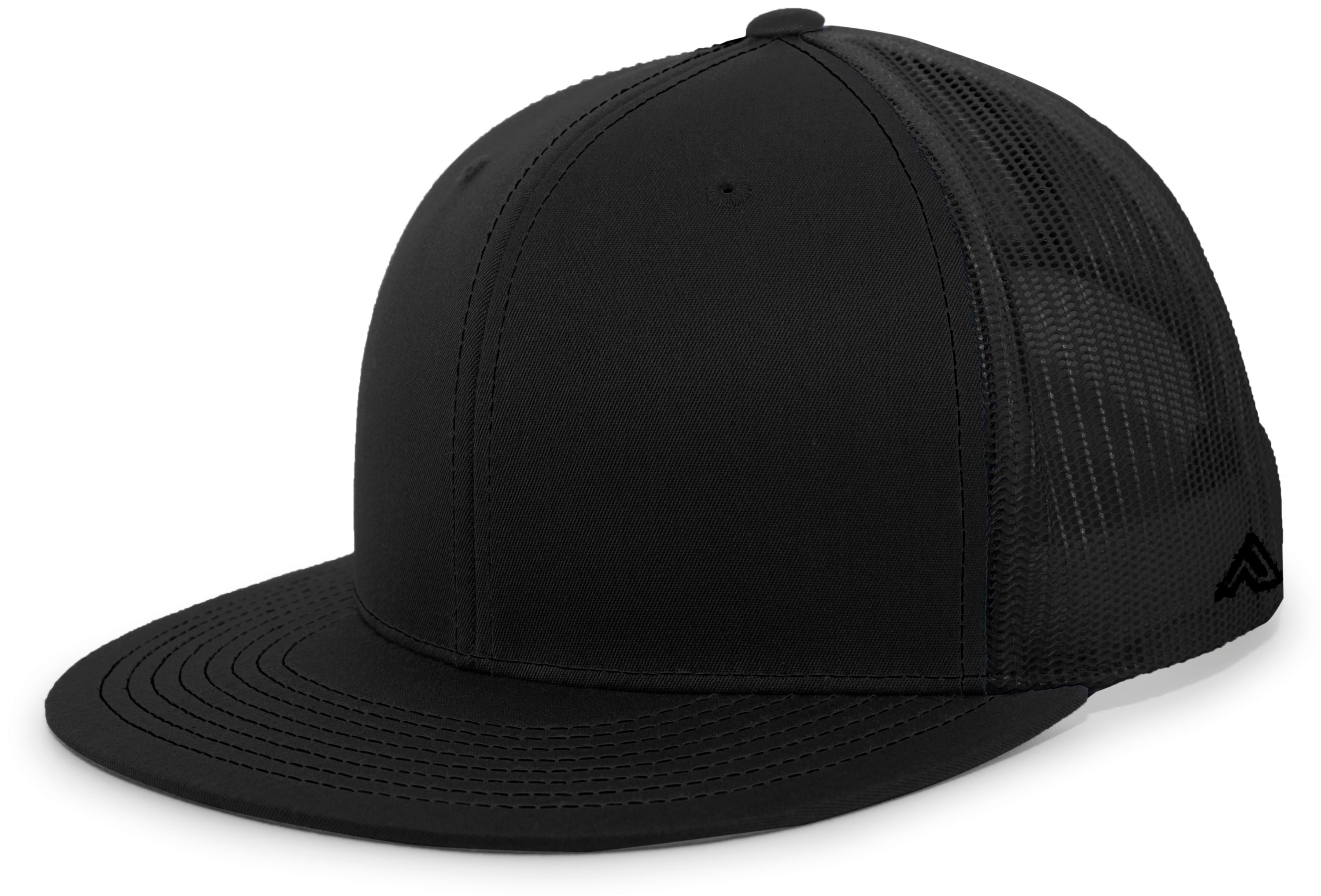 D-Series Trucker Snapback Cap - OS - BLACK