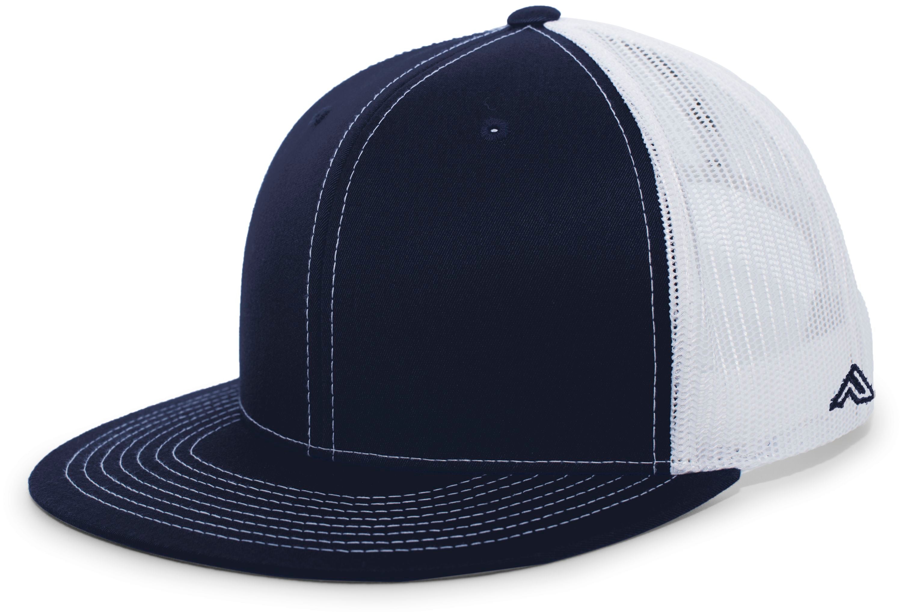 D-Series Trucker Snapback Cap - OS - NAVY/WHITE/NAVY