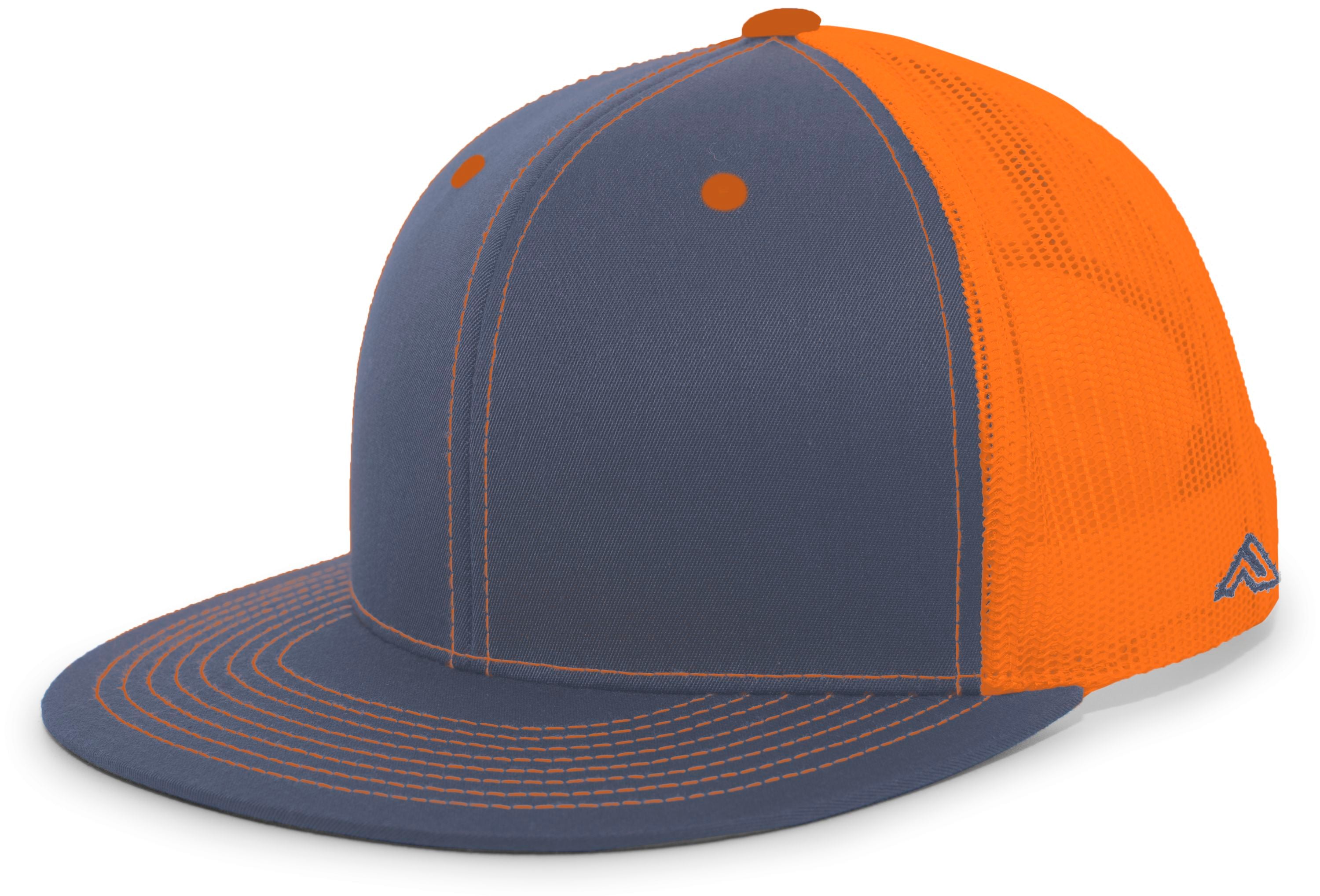 D-Series Trucker Snapback Cap - OS - GRAPHITE/NEON ORANGE/GRAPHITE