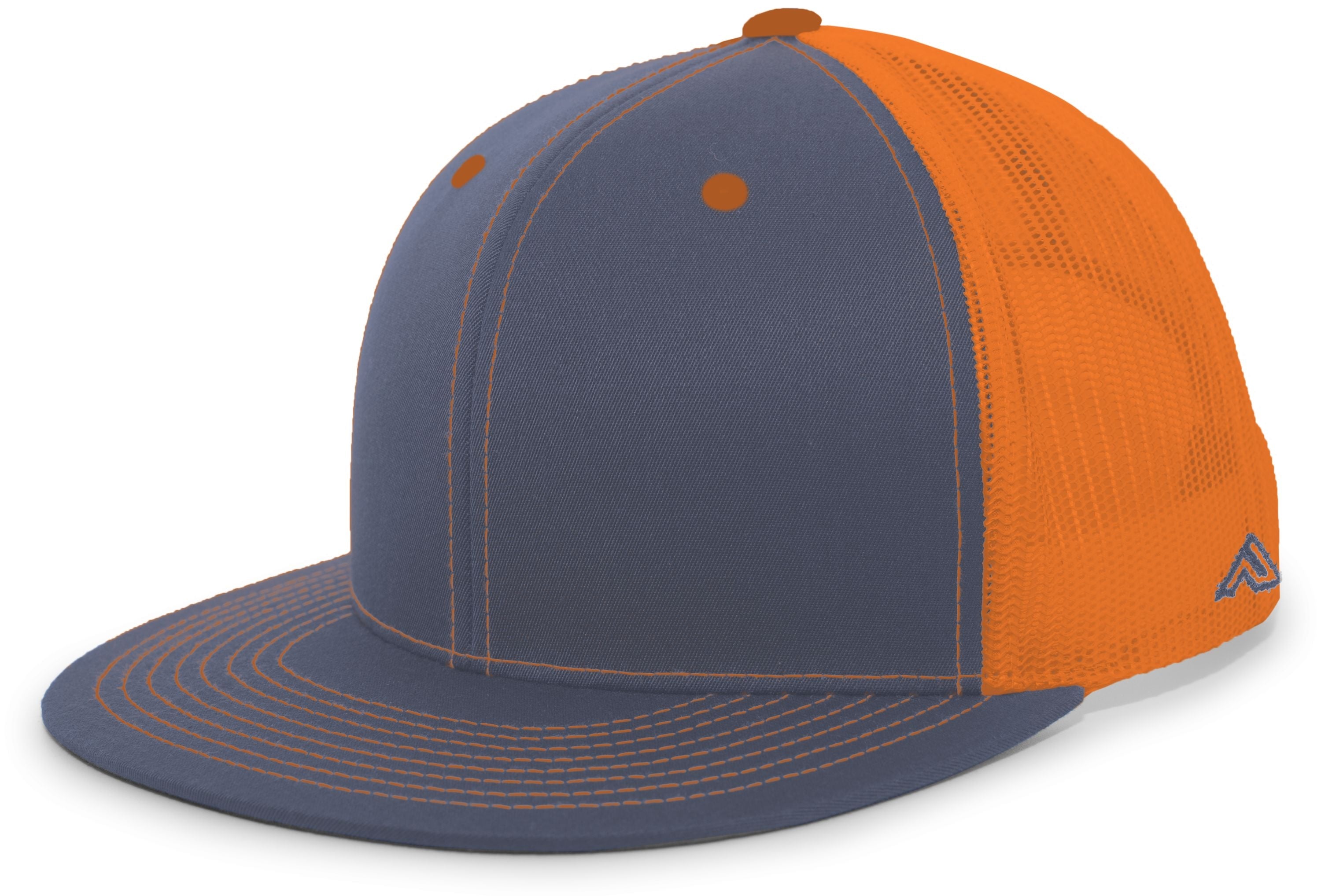 D-Series Trucker Snapback Cap - OS - GRAPHITE/NEON ORANGE/GRAPHITE