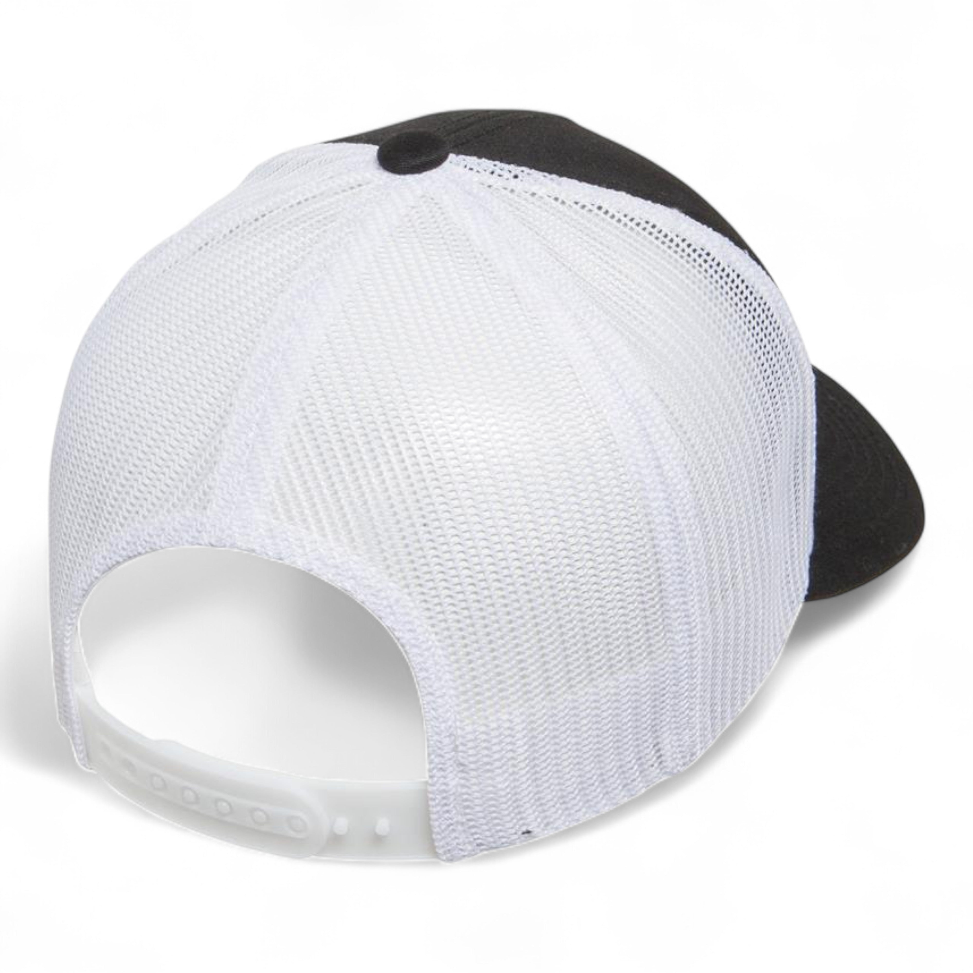 YP Classics/Yupoong 6506 Five-Panel Retro Trucker Cap - Black/ White