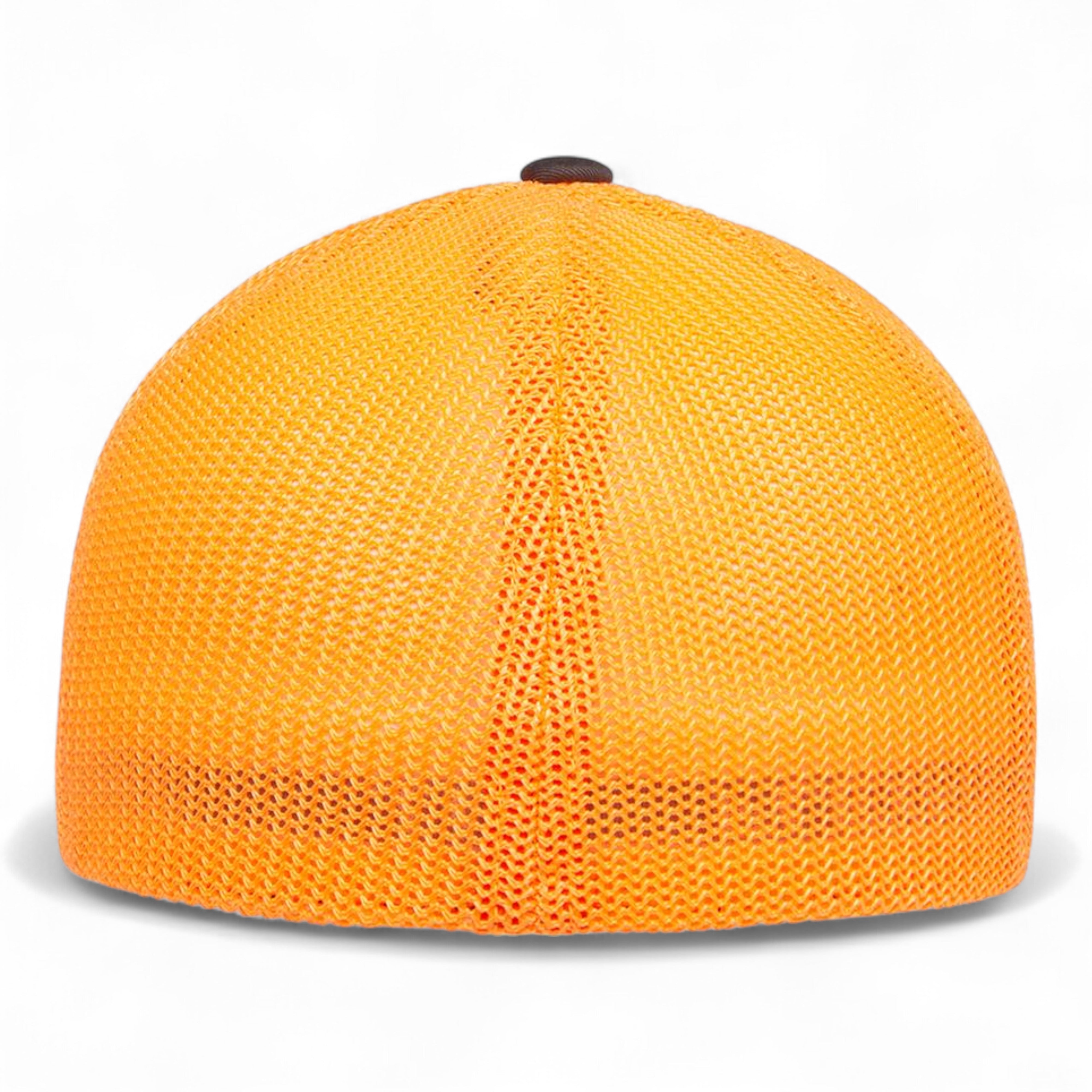 Flexfit 6511 Trucker Cap - Charcoal/ Neon Orange
