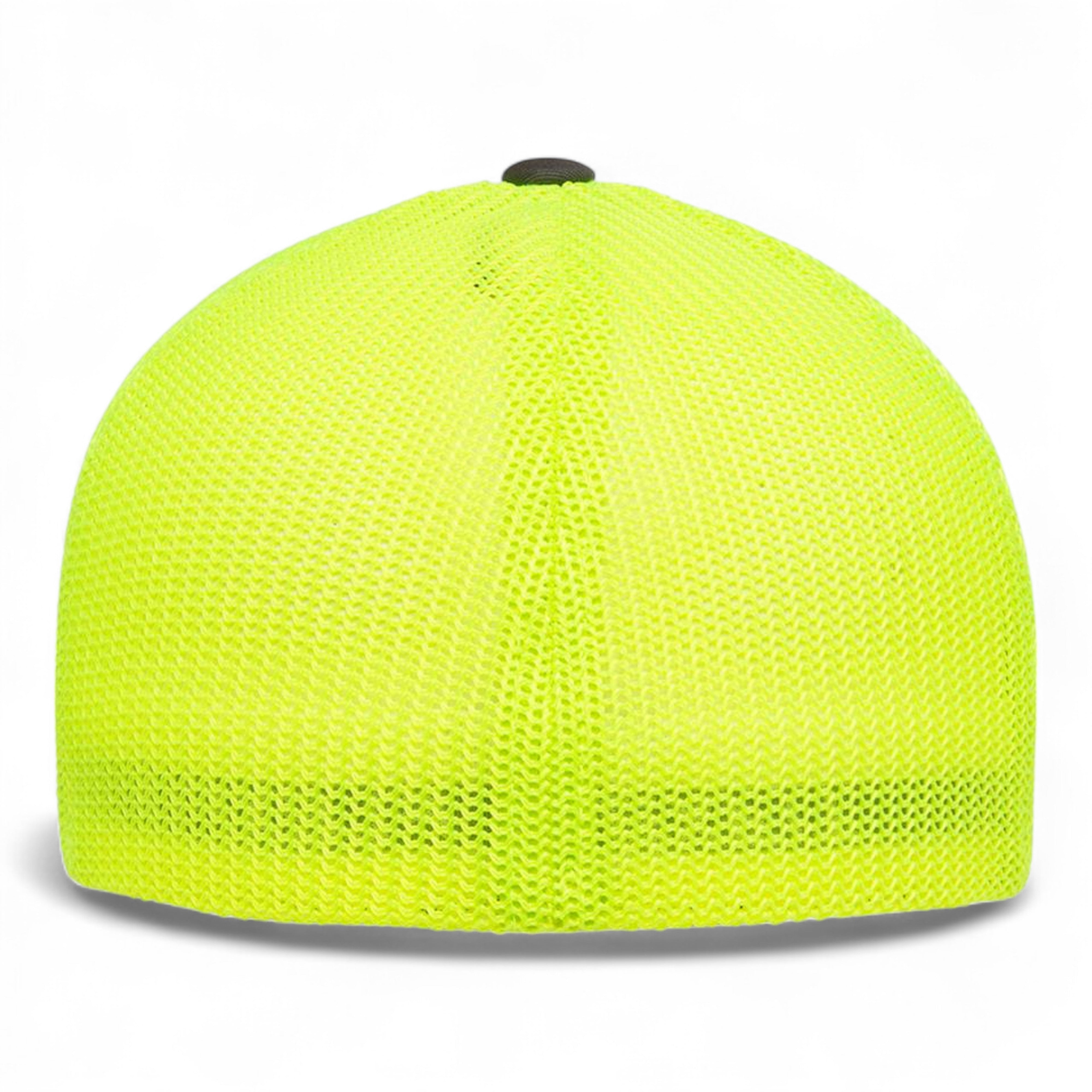 Flexfit 6511 Trucker Cap - Charcoal/ Neon Yellow