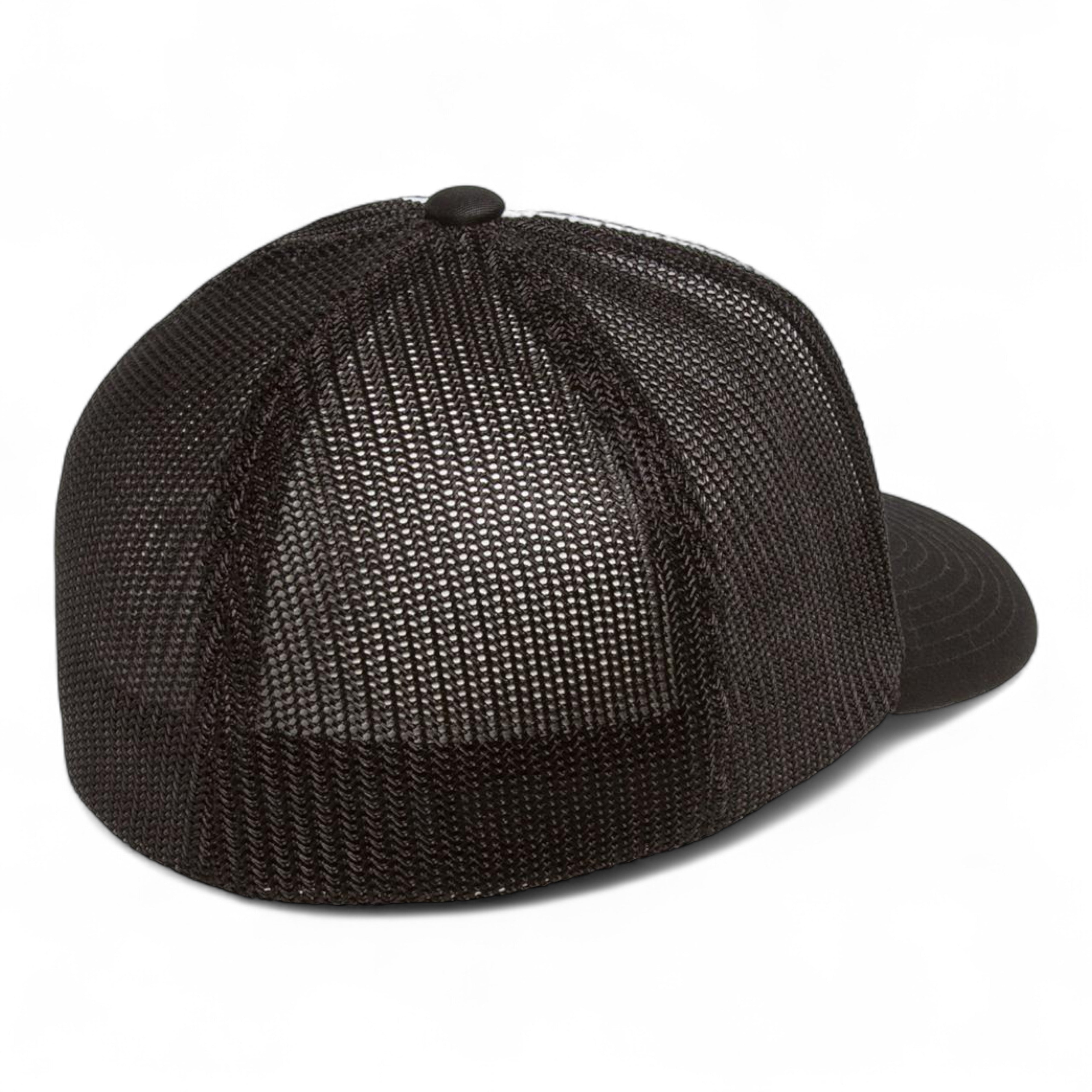 Flexfit 6511 Trucker Cap - Black/ White/ Black