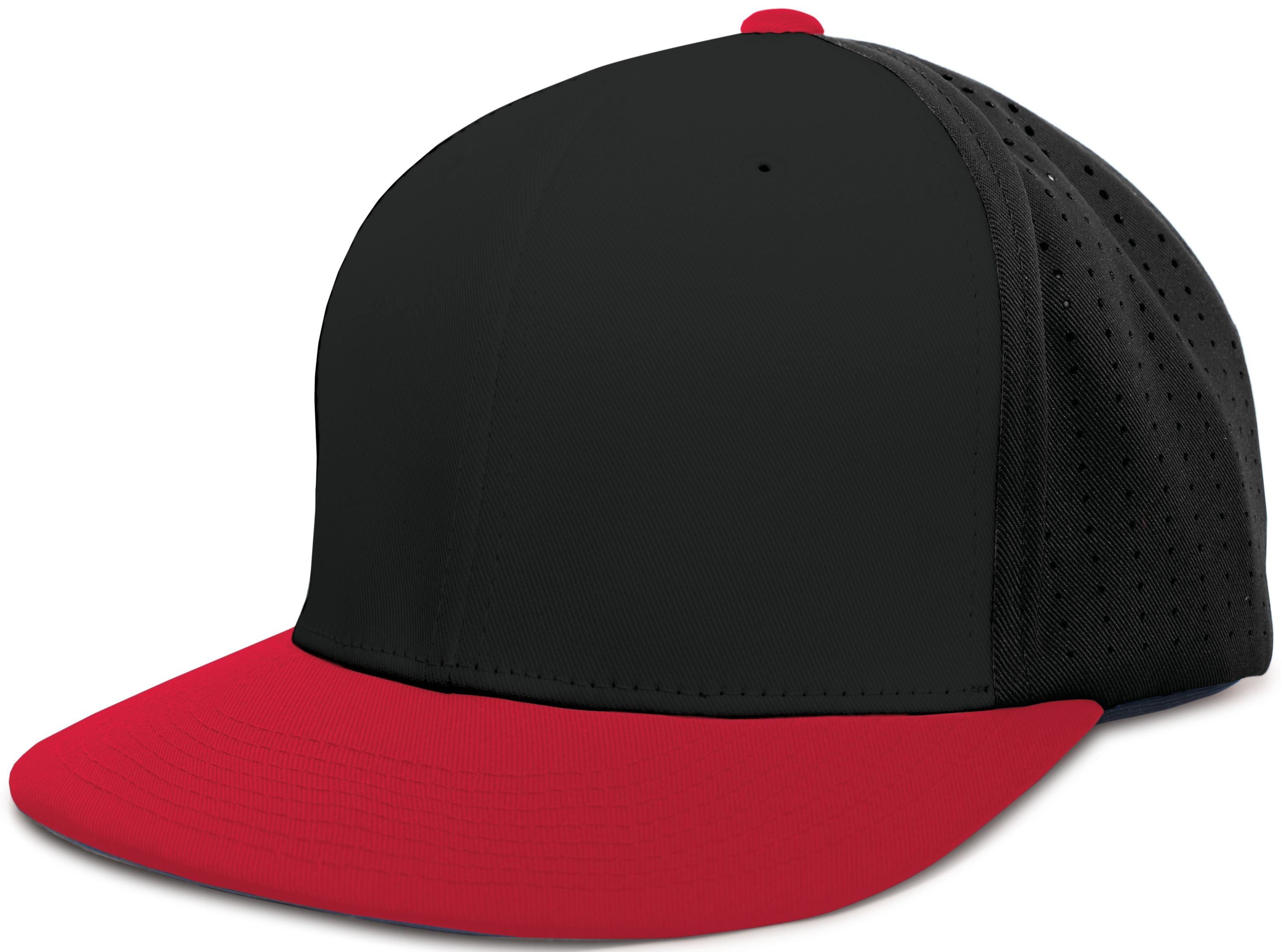 Perforated F3 Performance Flexfit® Cap - XS - BLACK/RED