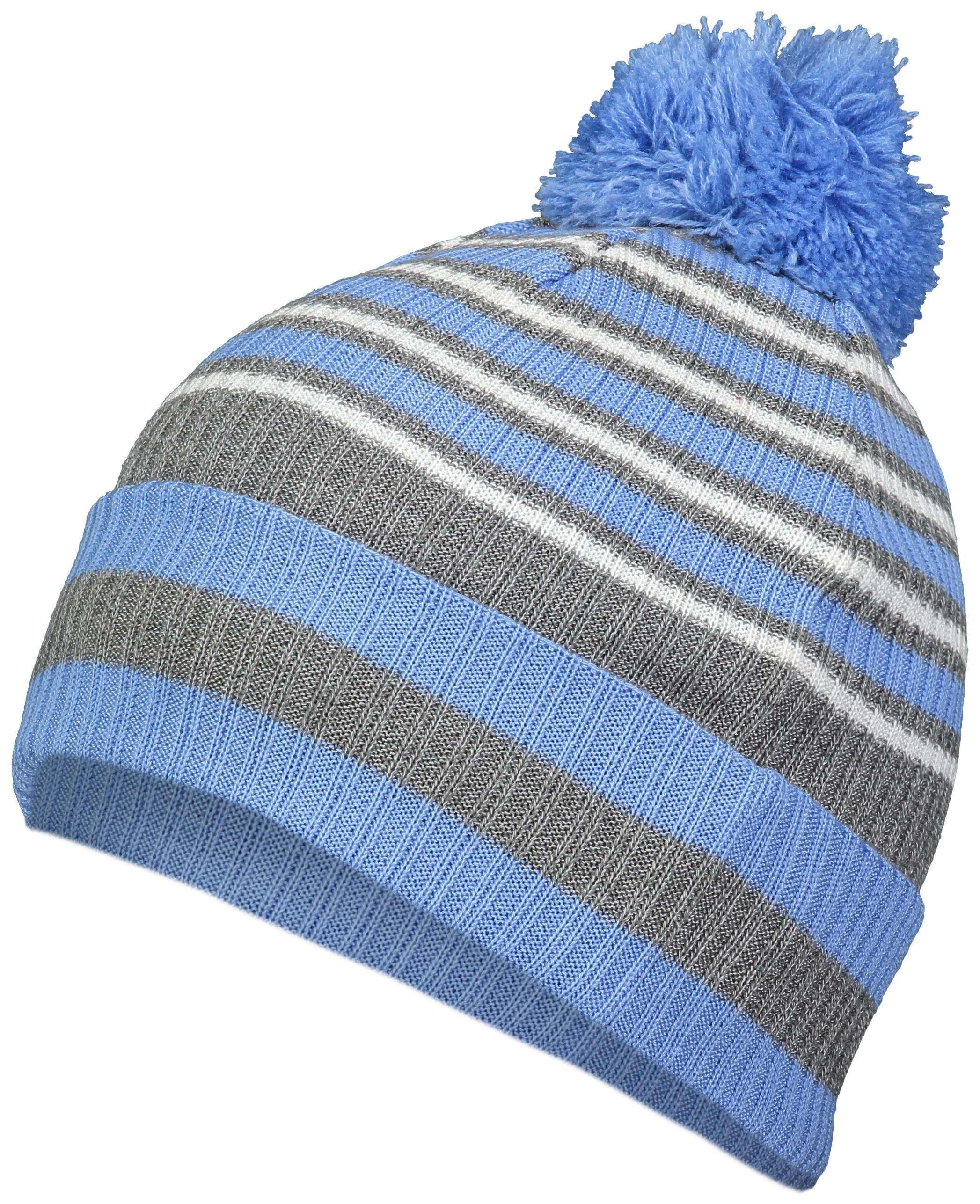 Spirit Pom Beanie - OS - COLUMBIA BLUE/HEATHER GREY/WHITE