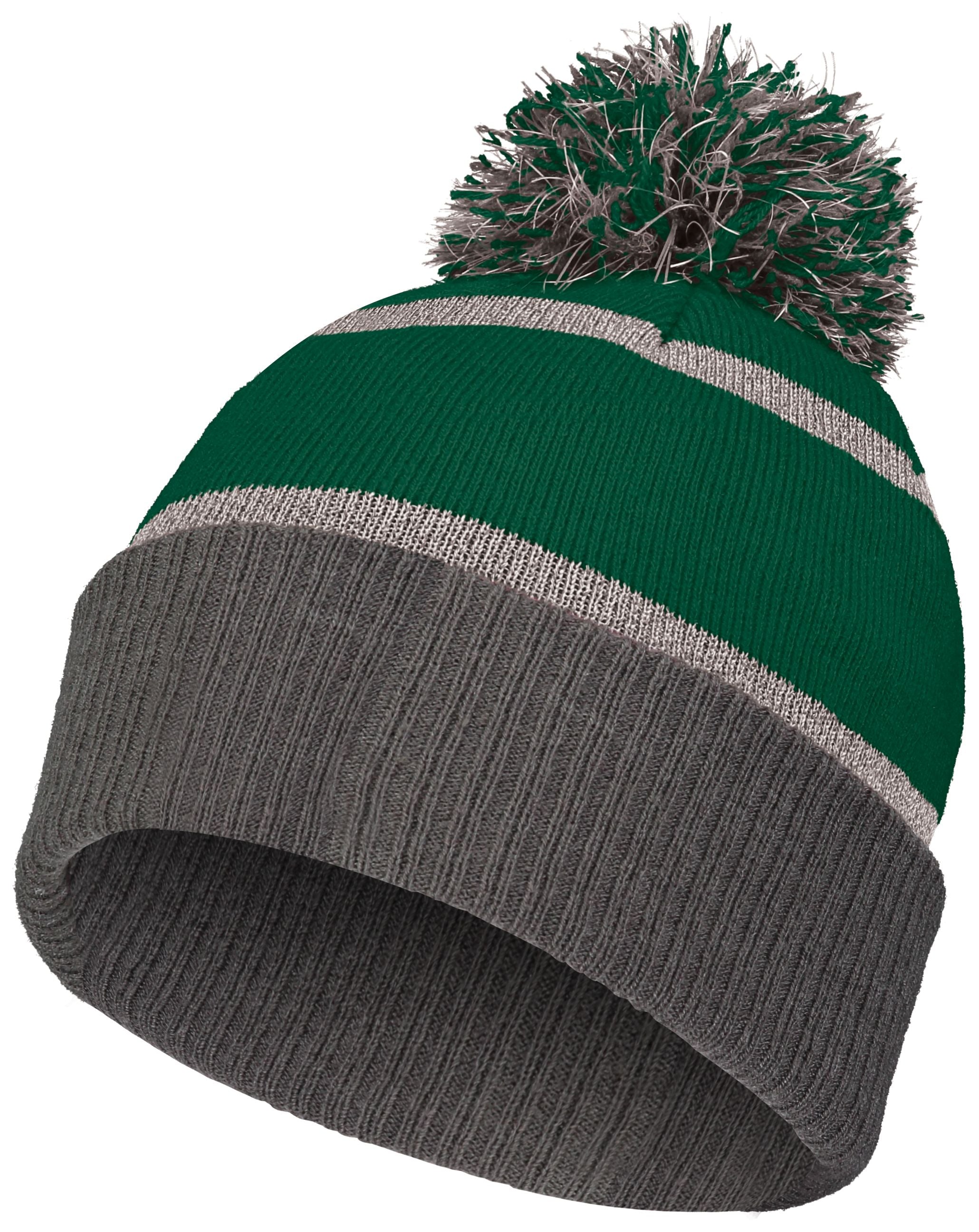 Reflective Beanie - OS - FOREST/CARBON
