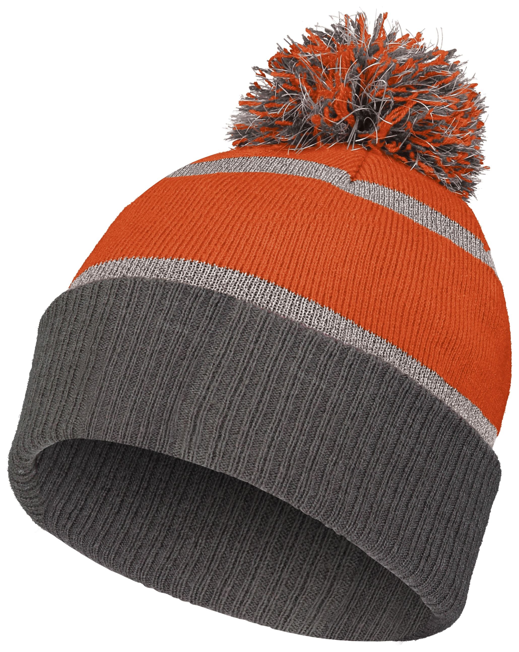 Reflective Beanie - OS - ORANGE/CARBON