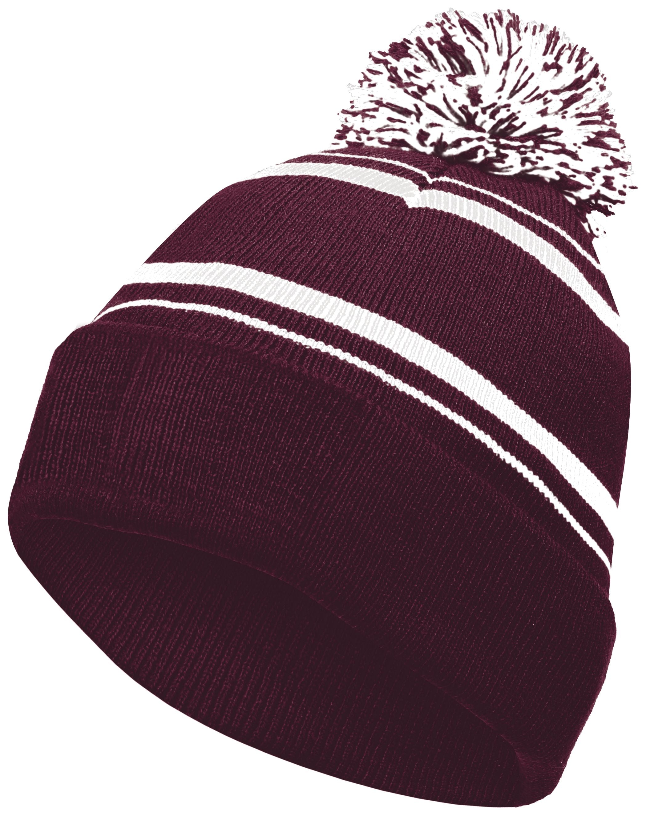 Homecoming Beanie - OS - MAROON/WHITE