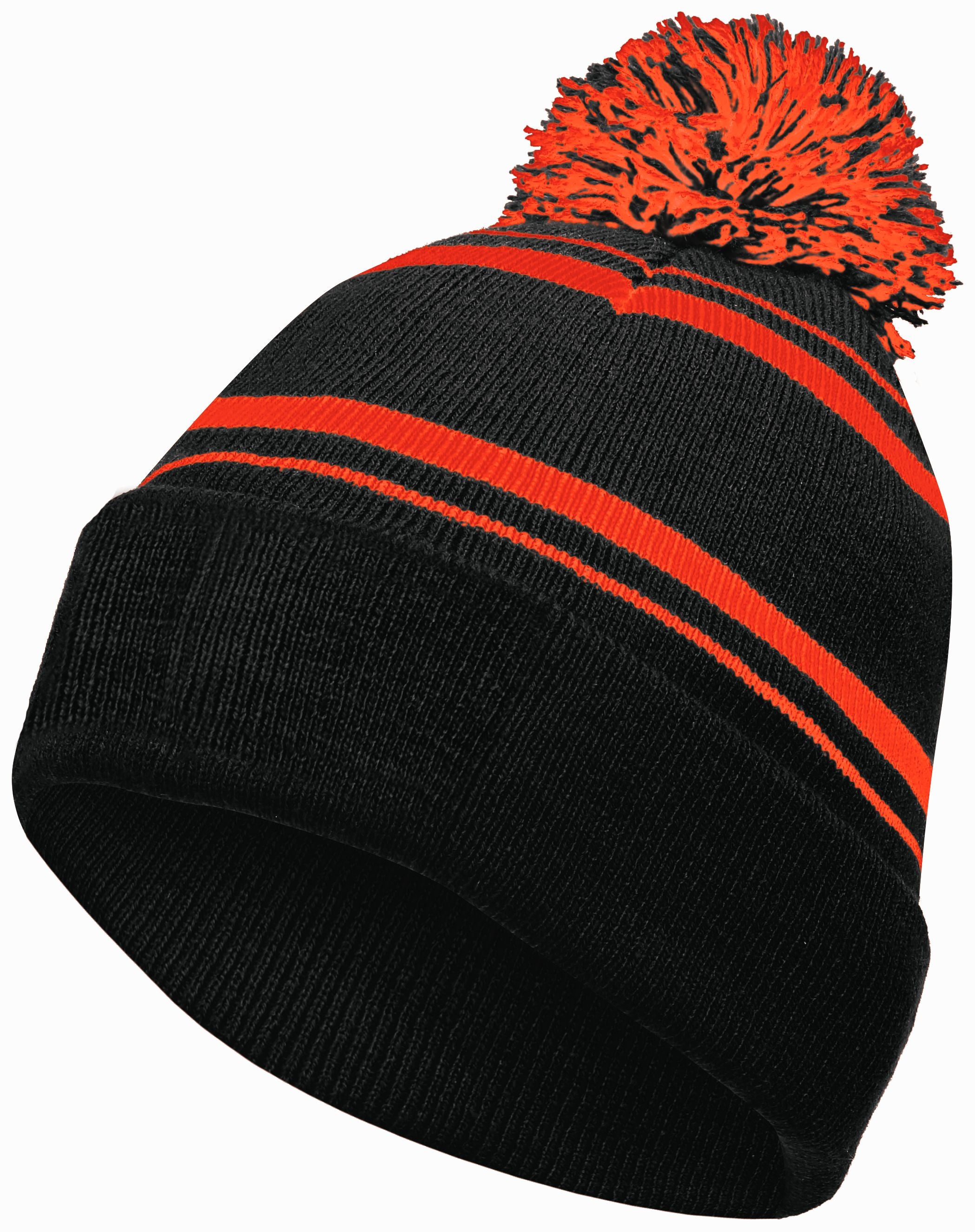 Homecoming Beanie - OS - BLACK/ORANGE