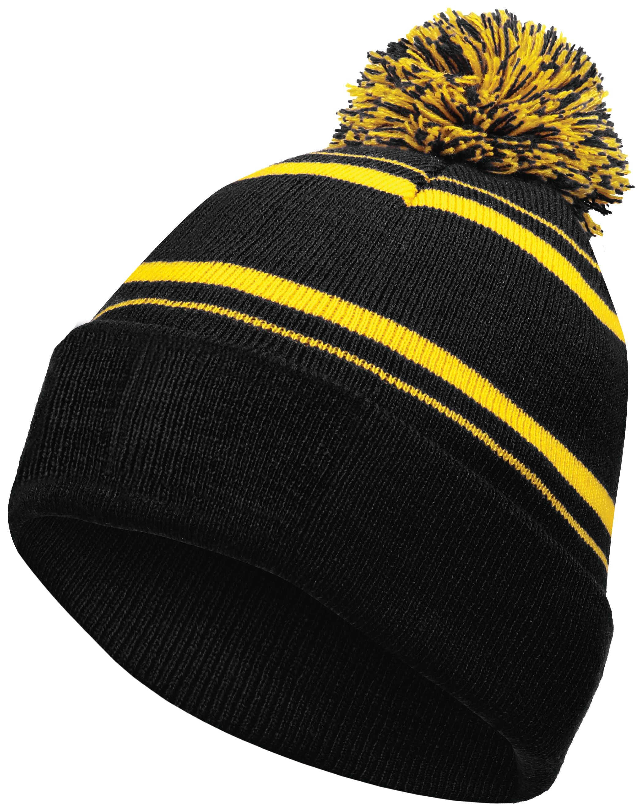 Homecoming Beanie - OS - BLACK/LIGHT GOLD