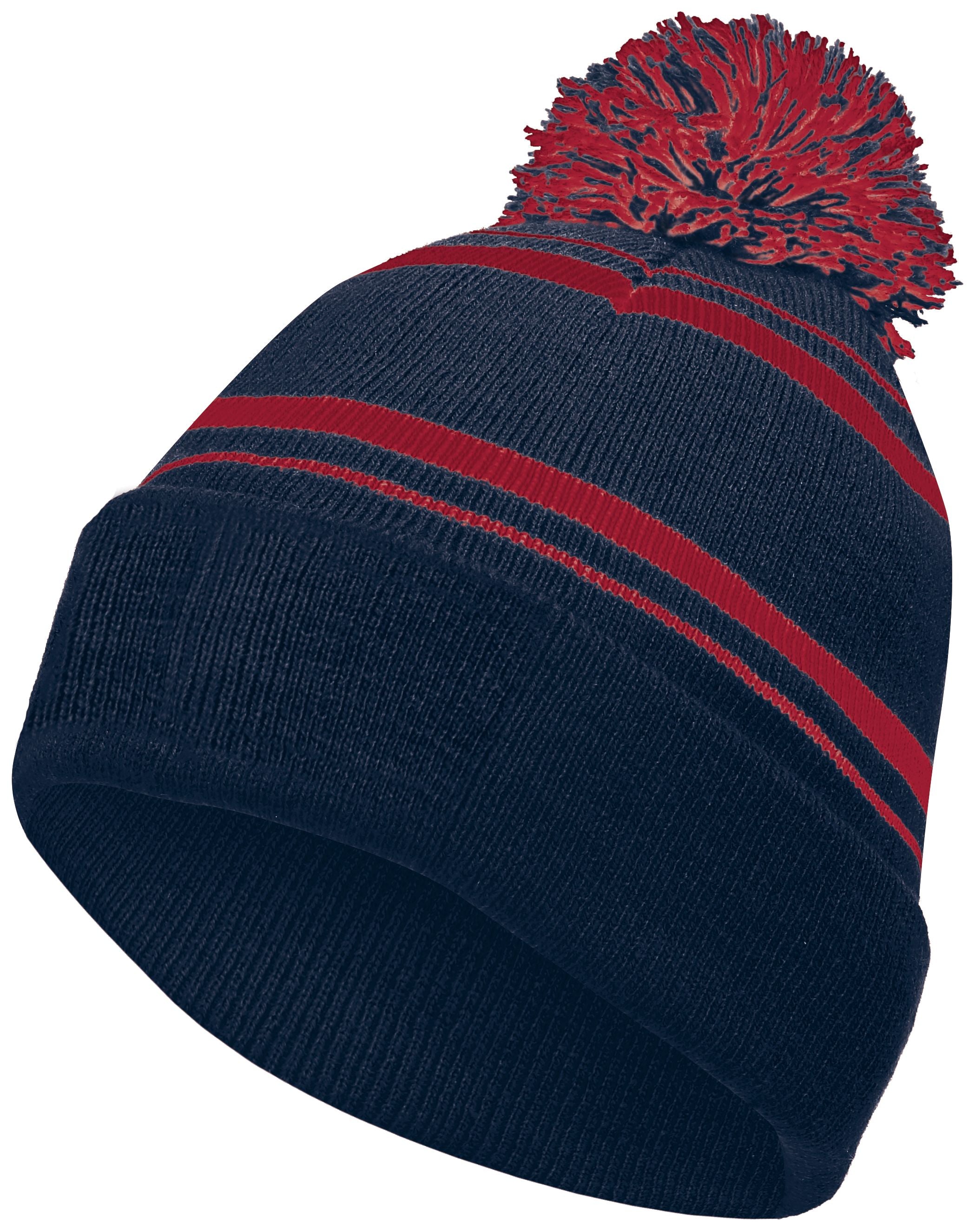 Homecoming Beanie - OS - NAVY/SCARLET