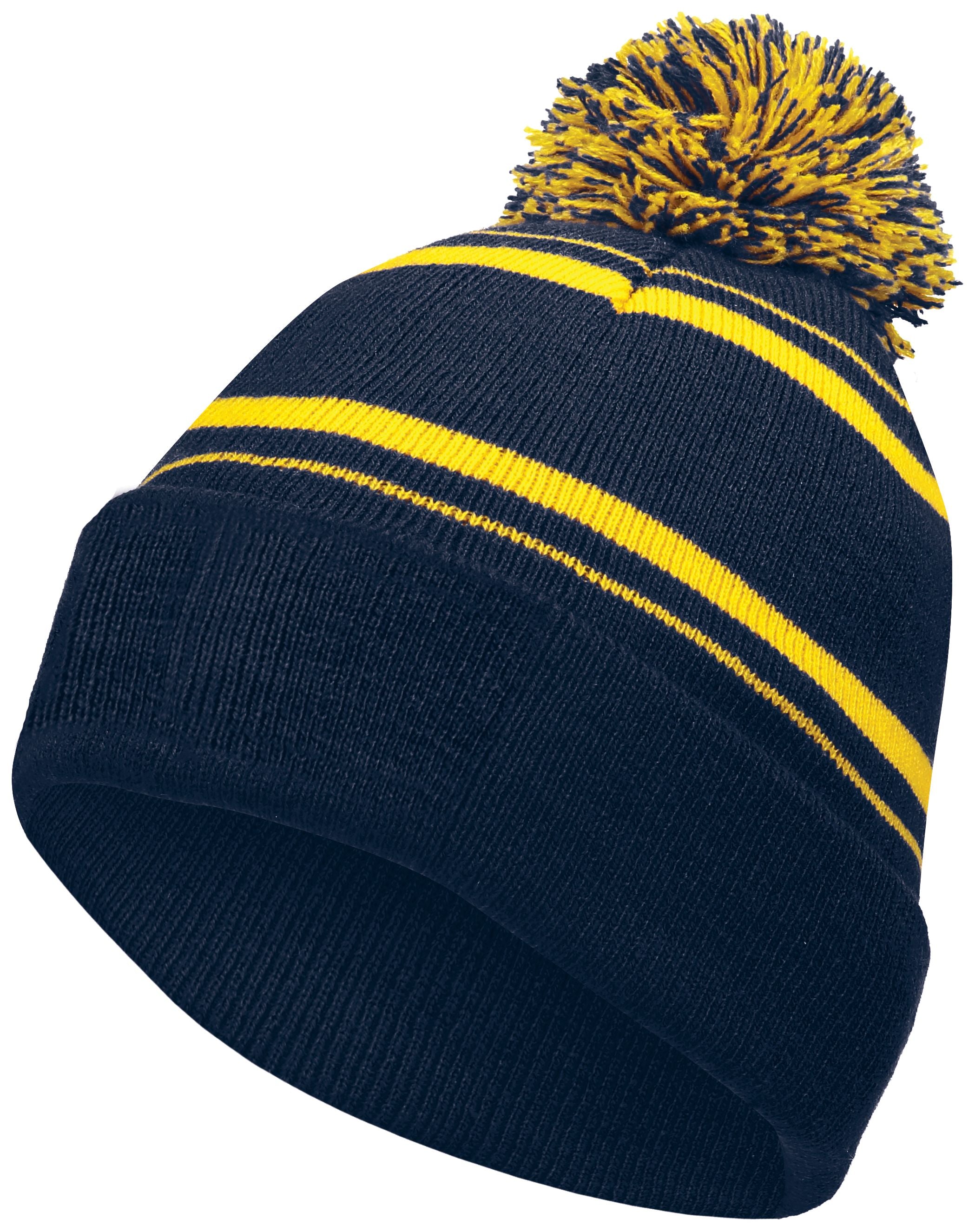 Homecoming Beanie - OS - NAVY/LIGHT GOLD