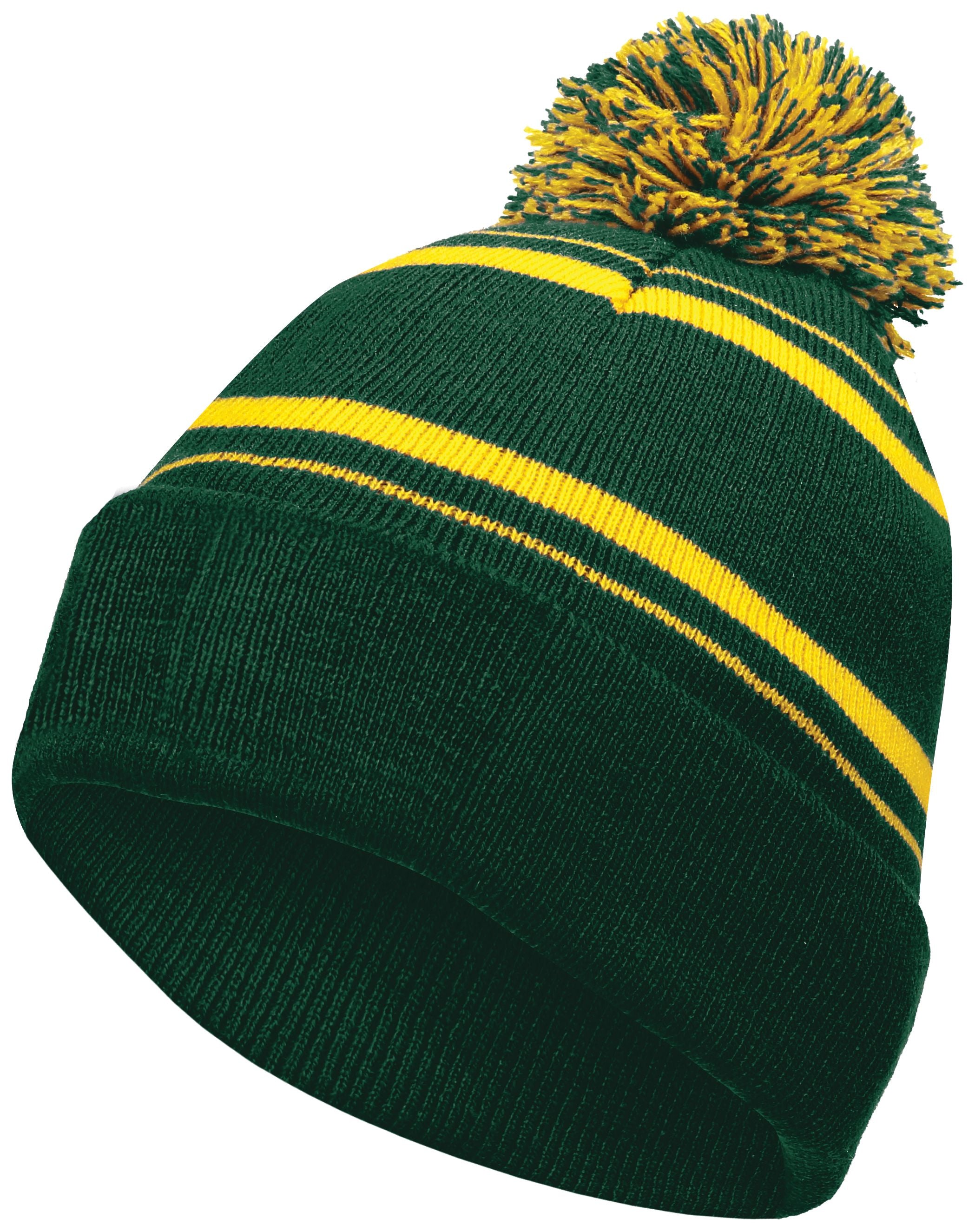 Homecoming Beanie - OS - FOREST/LIGHT GOLD