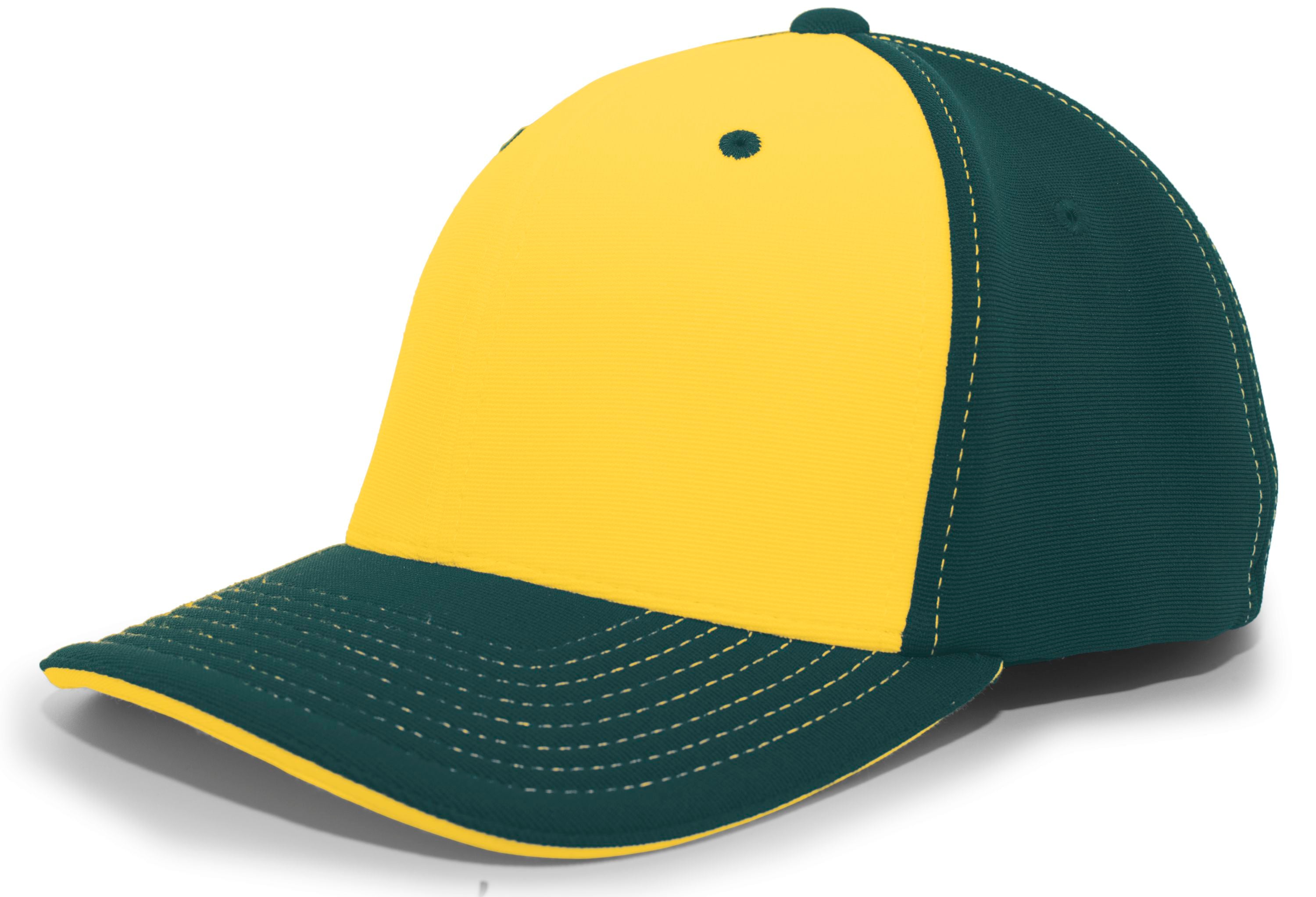 M2 Performance PacFlex Contrast Cap - XS - GOLD/DARK GREEN/DARK GREEN