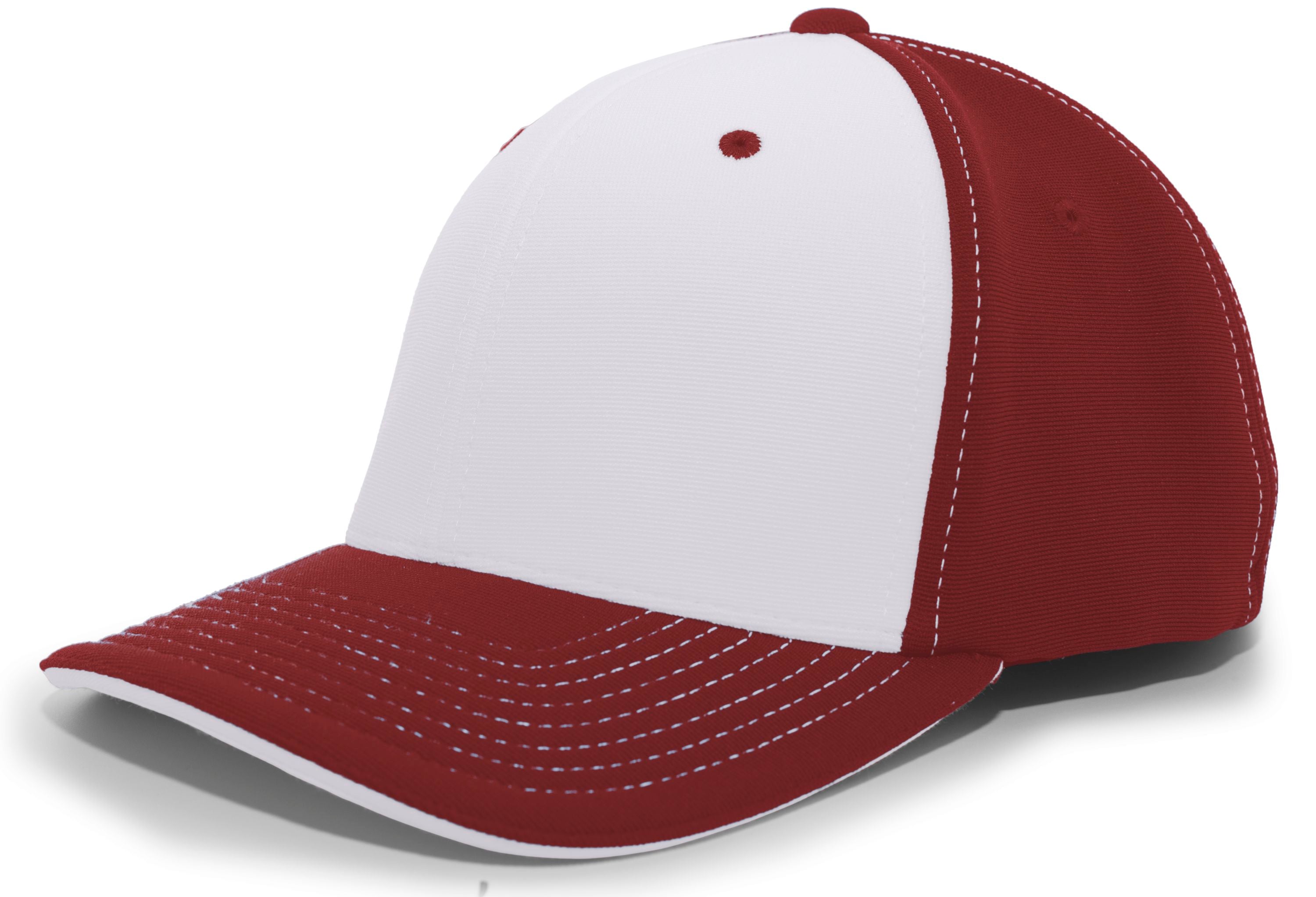 M2 Performance PacFlex Contrast Cap - XS - SILVER/MAROON/MAROON