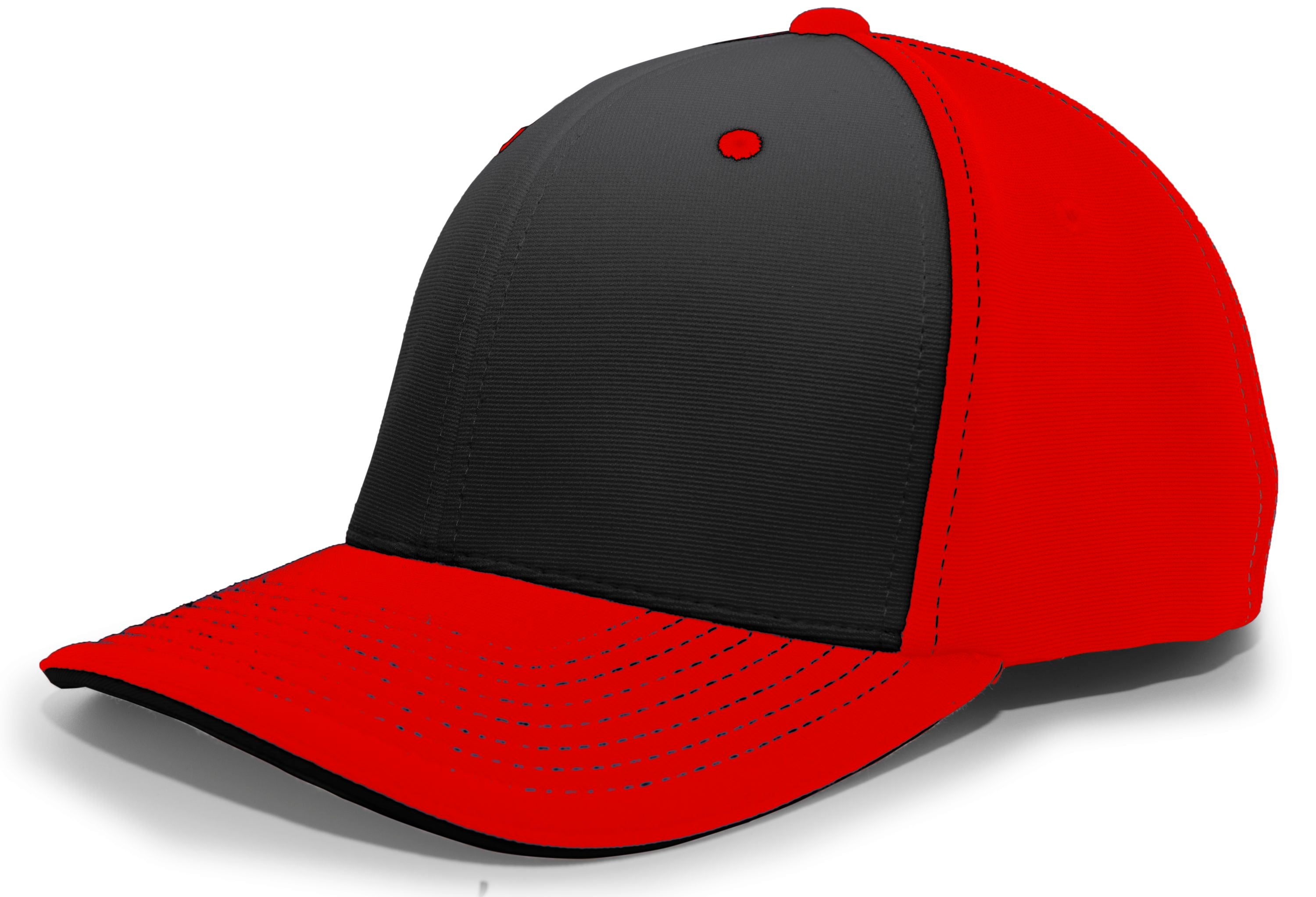 M2 Performance PacFlex Contrast Cap - XS - BLACK/RED/RED