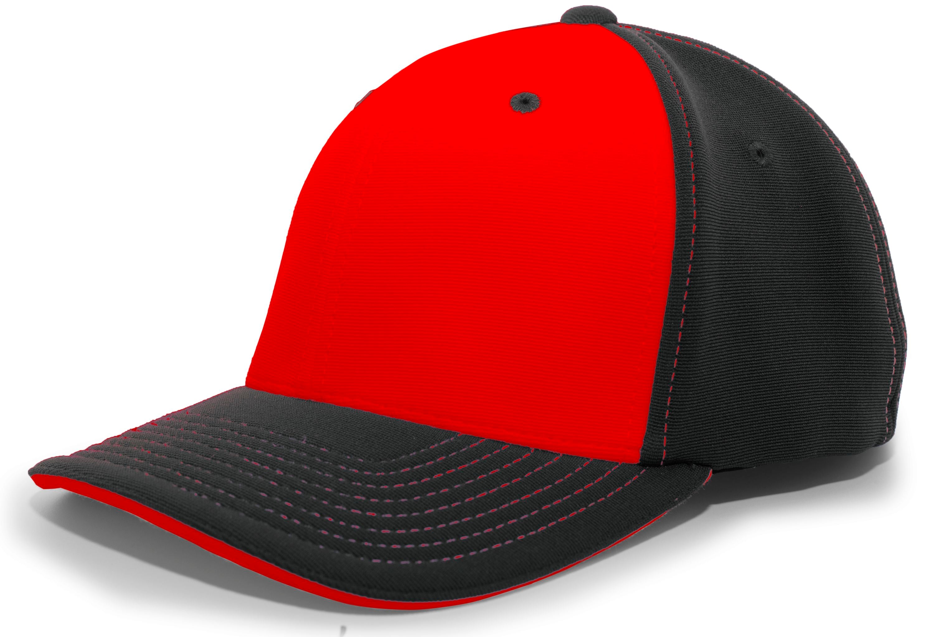 M2 Performance PacFlex Contrast Cap - XS - RED/BLACK/BLACK