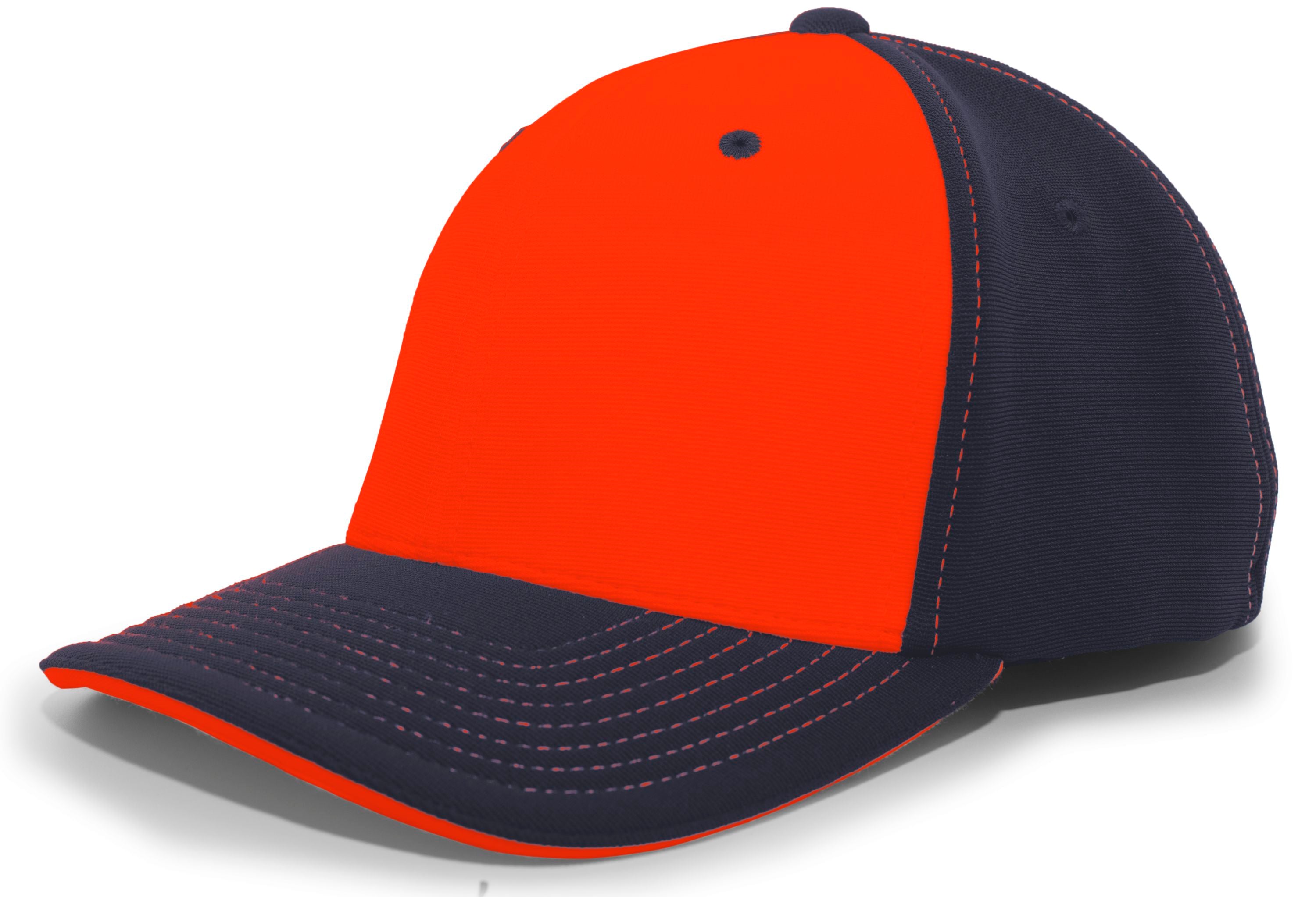 M2 Performance PacFlex Contrast Cap - XS - ORANGE/NAVY/NAVY