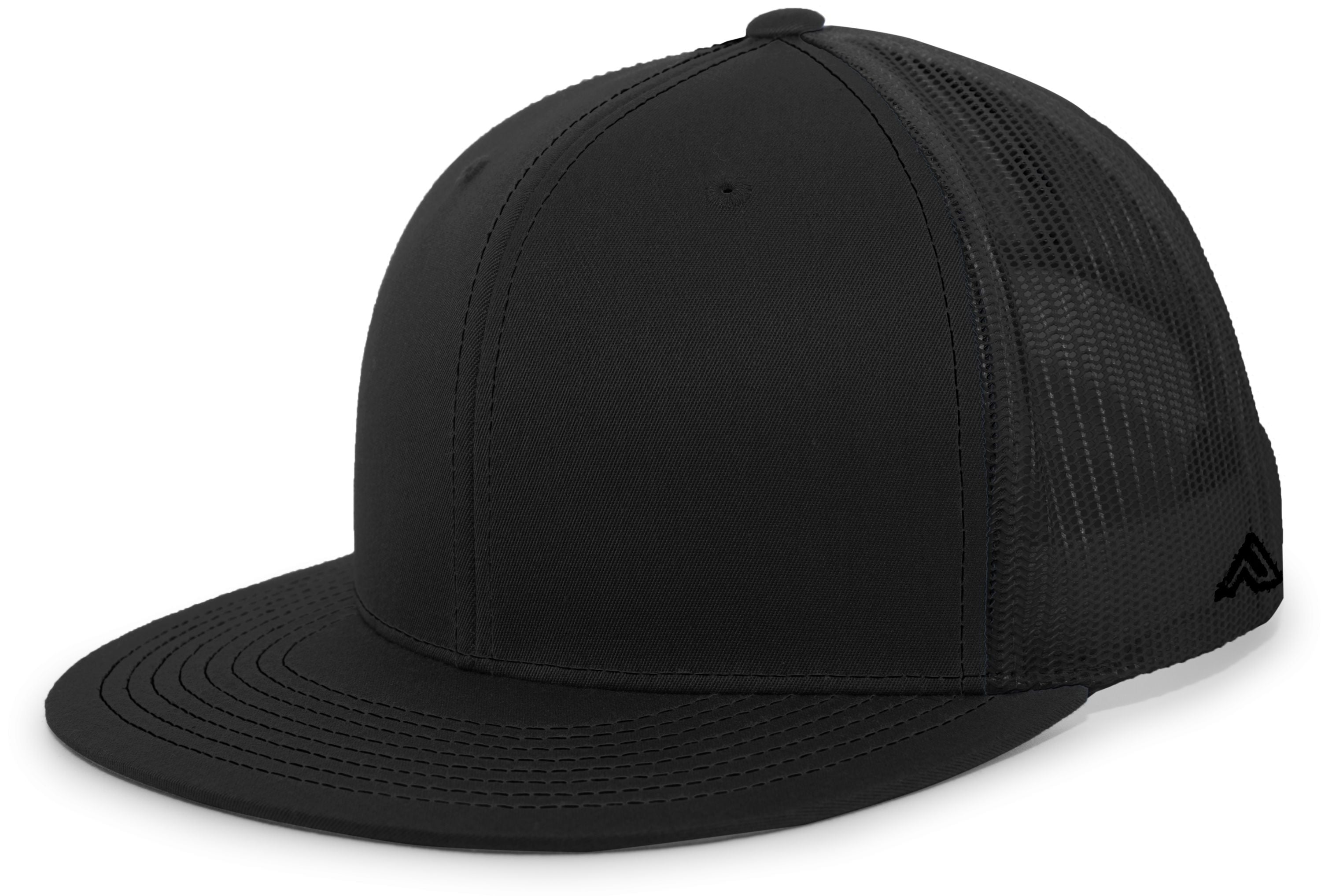 D-Series Trucker Snapback Cap - OS - BLACK