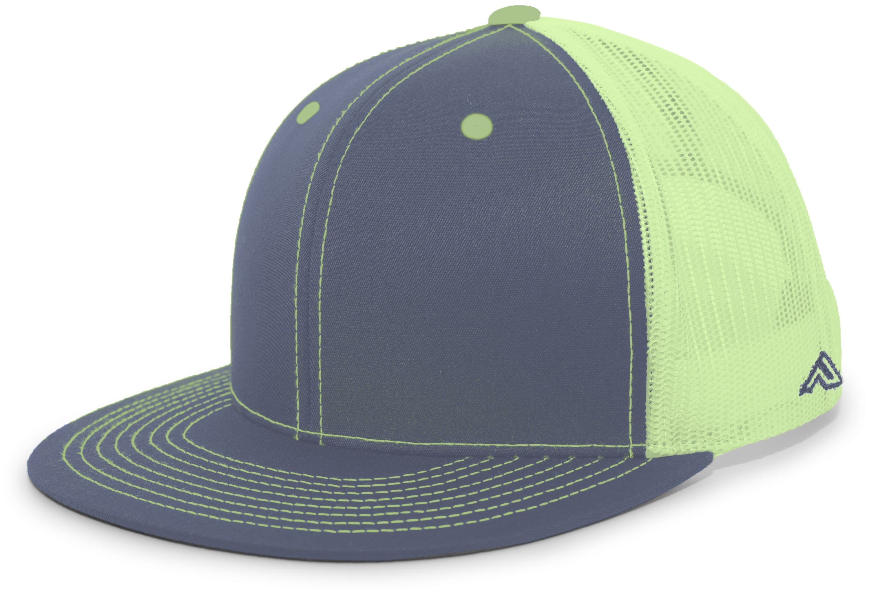D-Series Trucker Snapback Cap - OS - GRAPHITE/NEON YELLOW/GRAPHITE