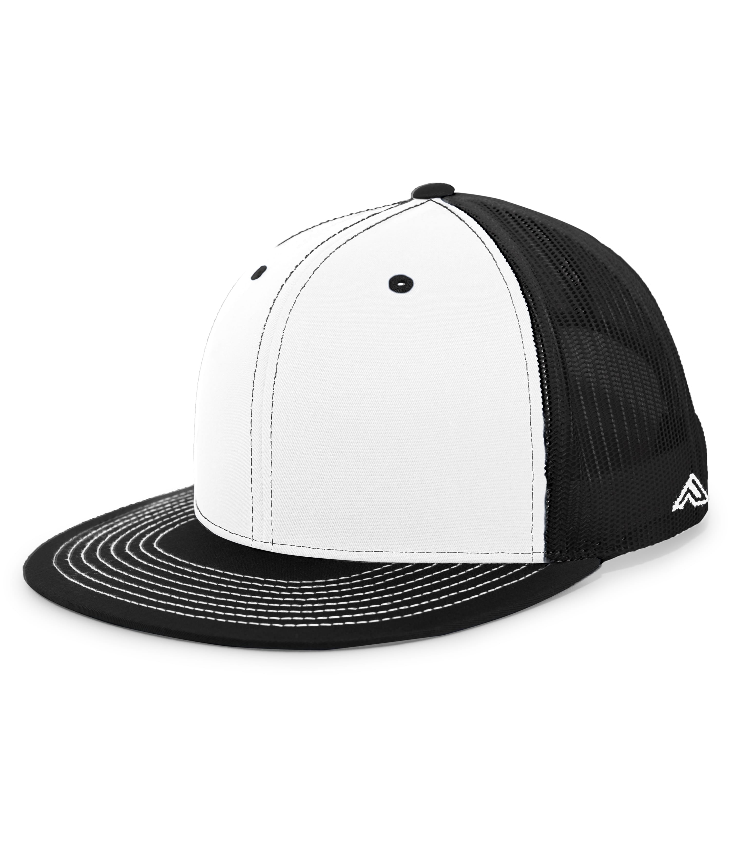 D-Series Trucker Snapback Cap - OS - WHITE/BLACK/BLACK