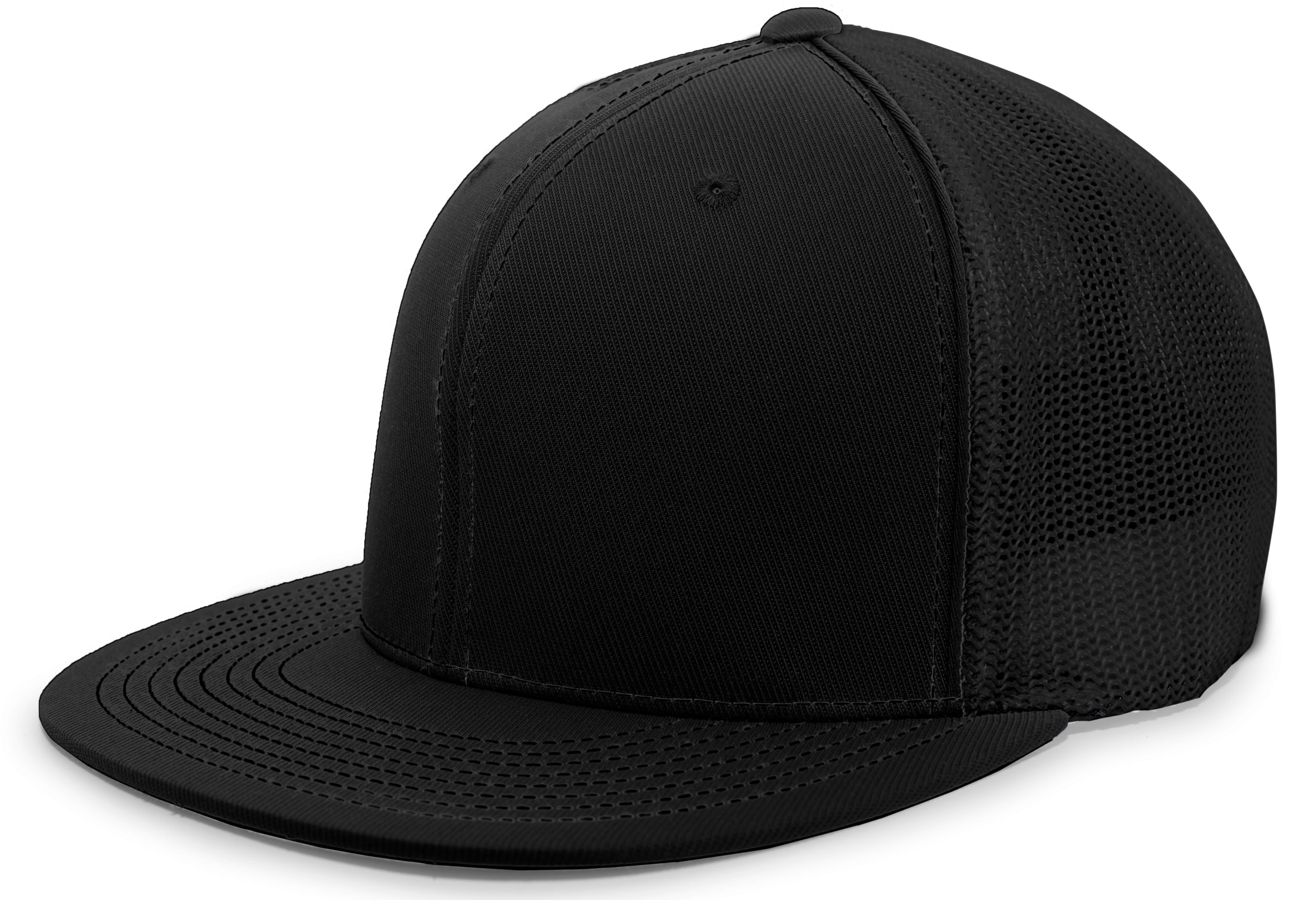 D-Series Trucker PacFlex Cap - XS - BLACK