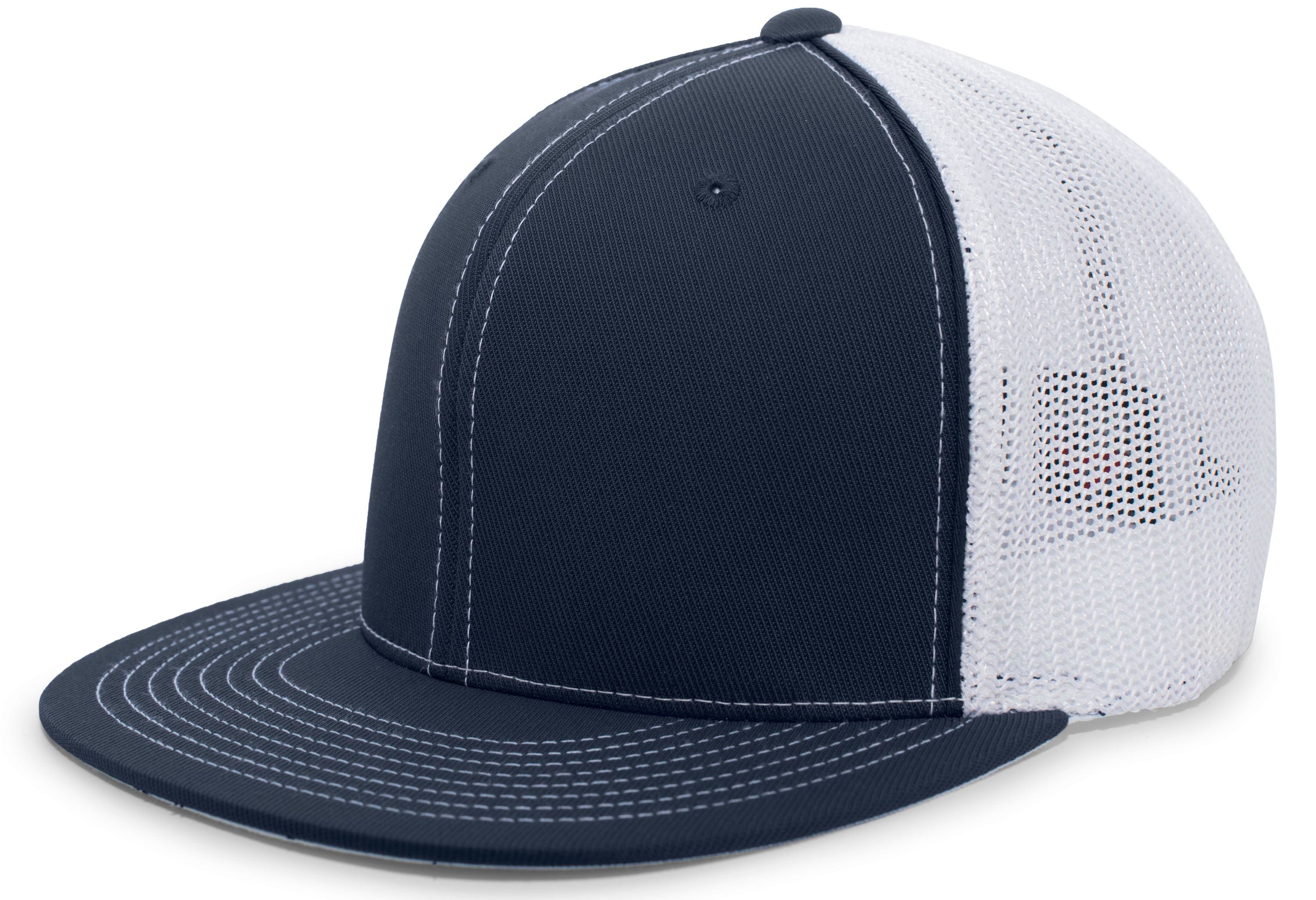 D-Series Trucker PacFlex Cap - XS - NAVY/WHITE/NAVY