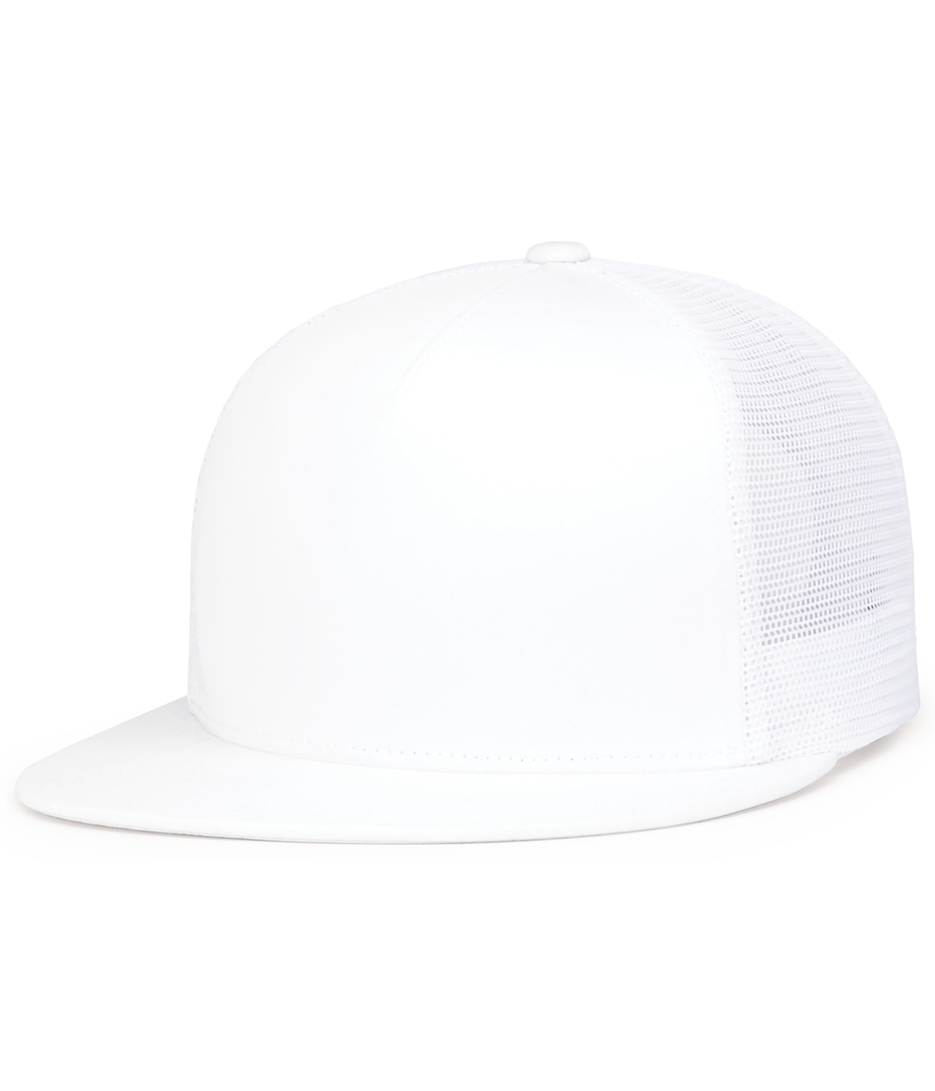 D-SERIES 5-PANEL TRUCKER SNAPBACK CAP - OS - WHITE