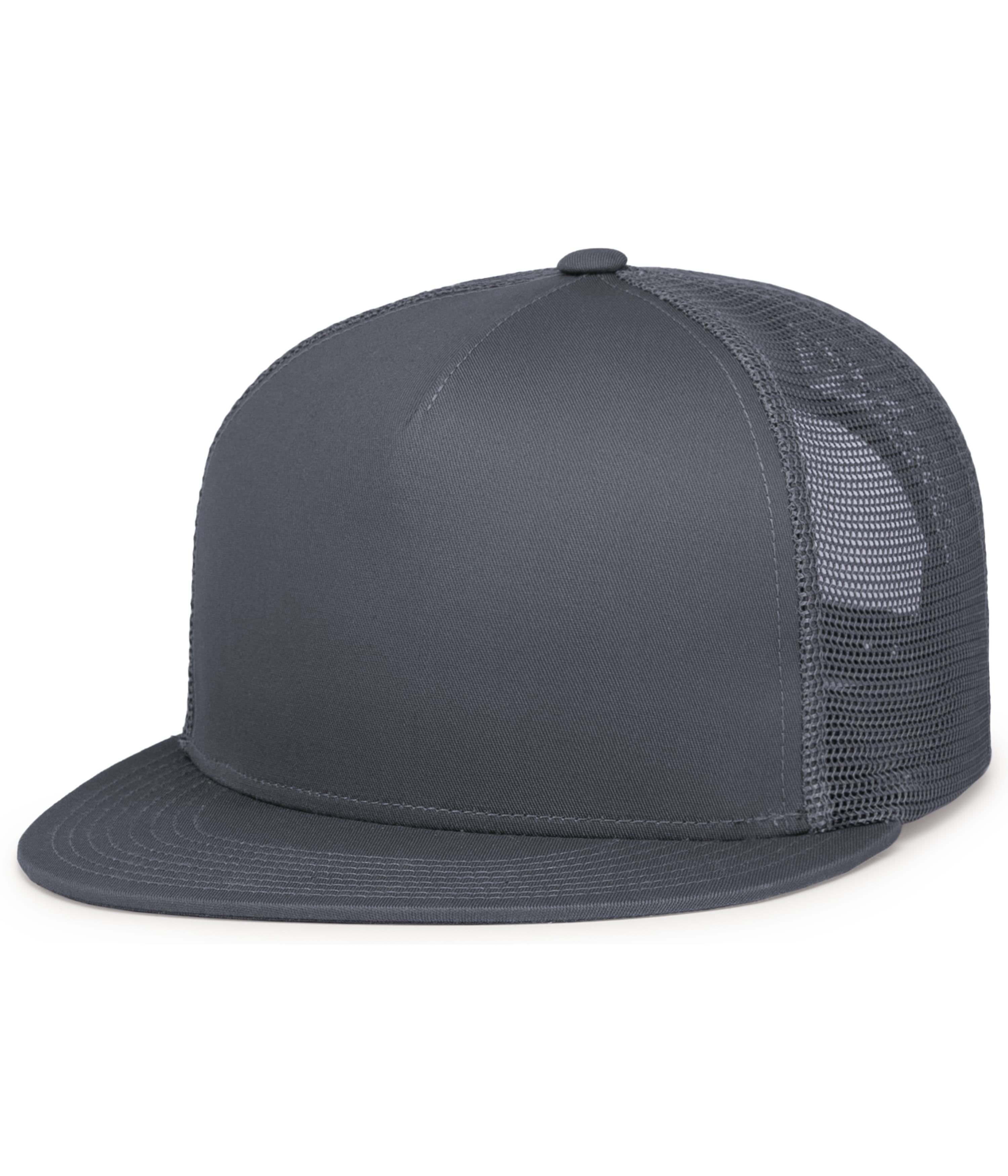 D-SERIES 5-PANEL TRUCKER SNAPBACK CAP - OS - GRAPHITE