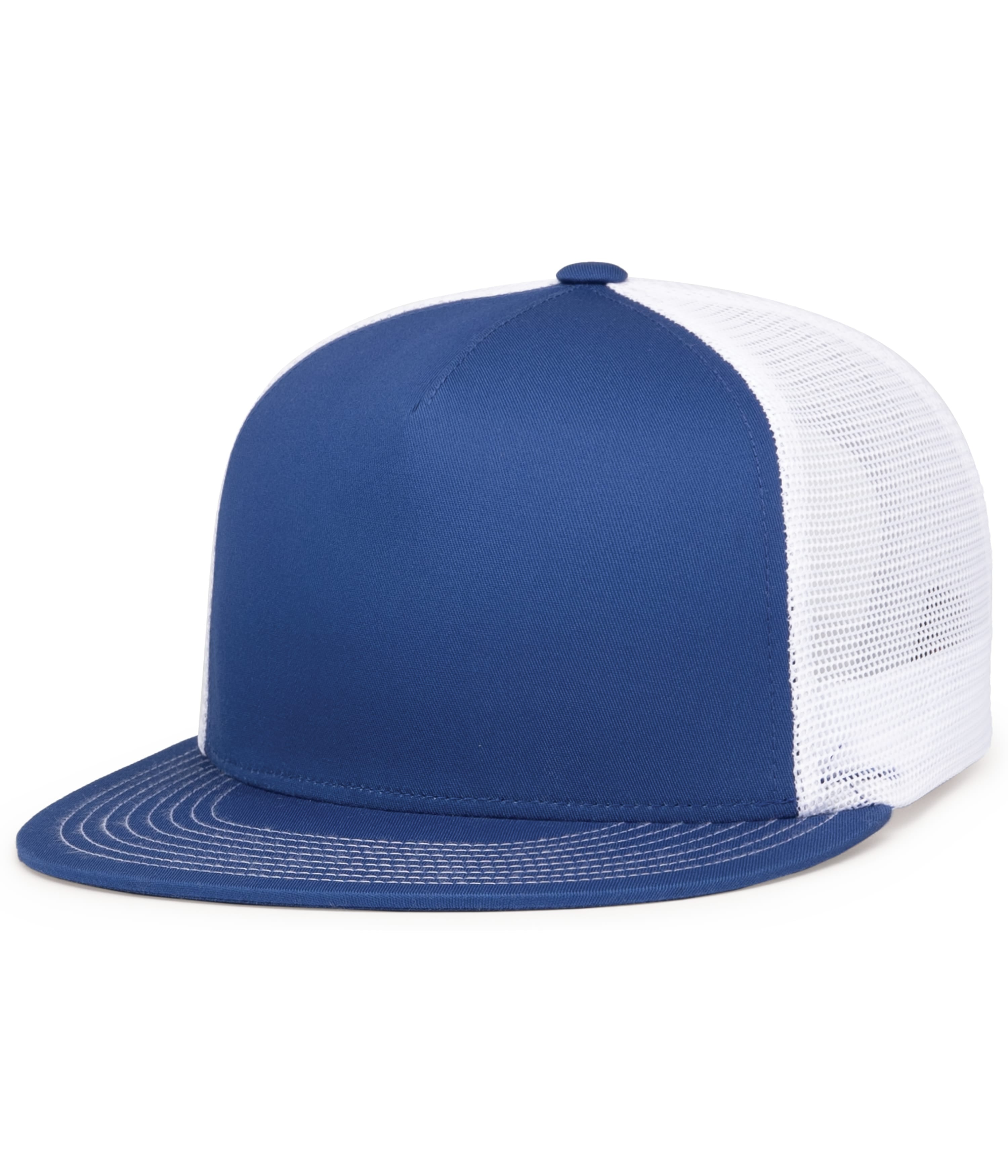 D-SERIES 5-PANEL TRUCKER SNAPBACK CAP - OS - ROYAL/WHITE/ROYAL