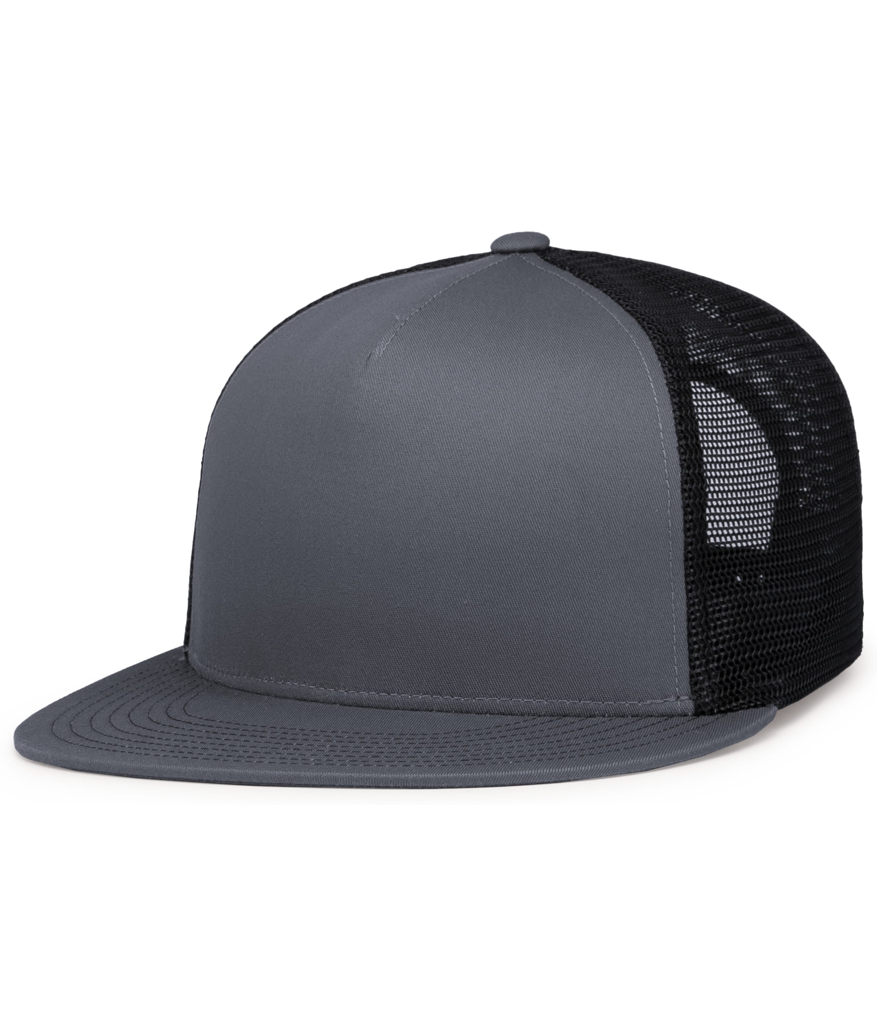 D-SERIES 5-PANEL TRUCKER SNAPBACK CAP - OS - GRAPHITE/BLACK/GRAPHITE