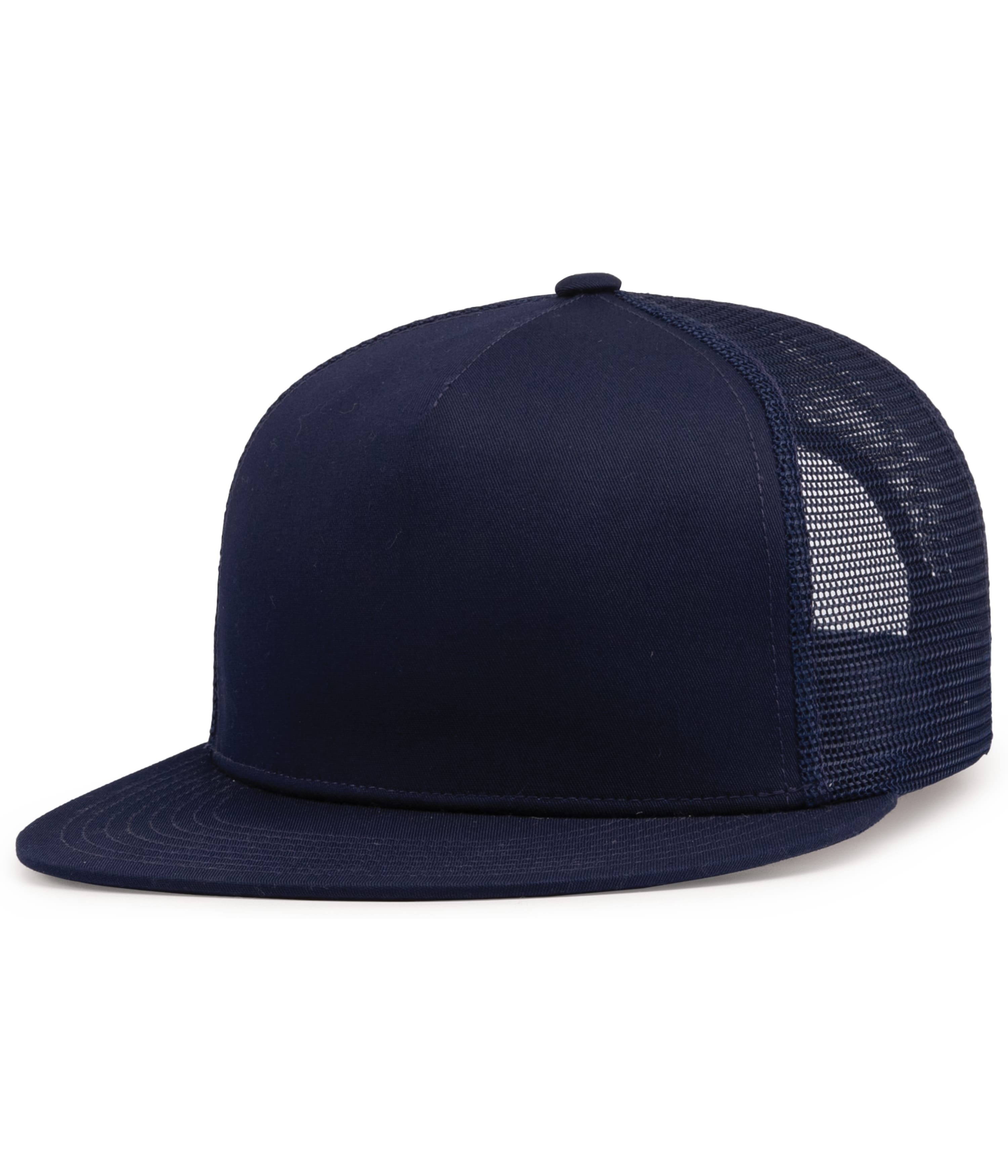 D-SERIES 5-PANEL TRUCKER SNAPBACK CAP - OS - TRUE NAVY