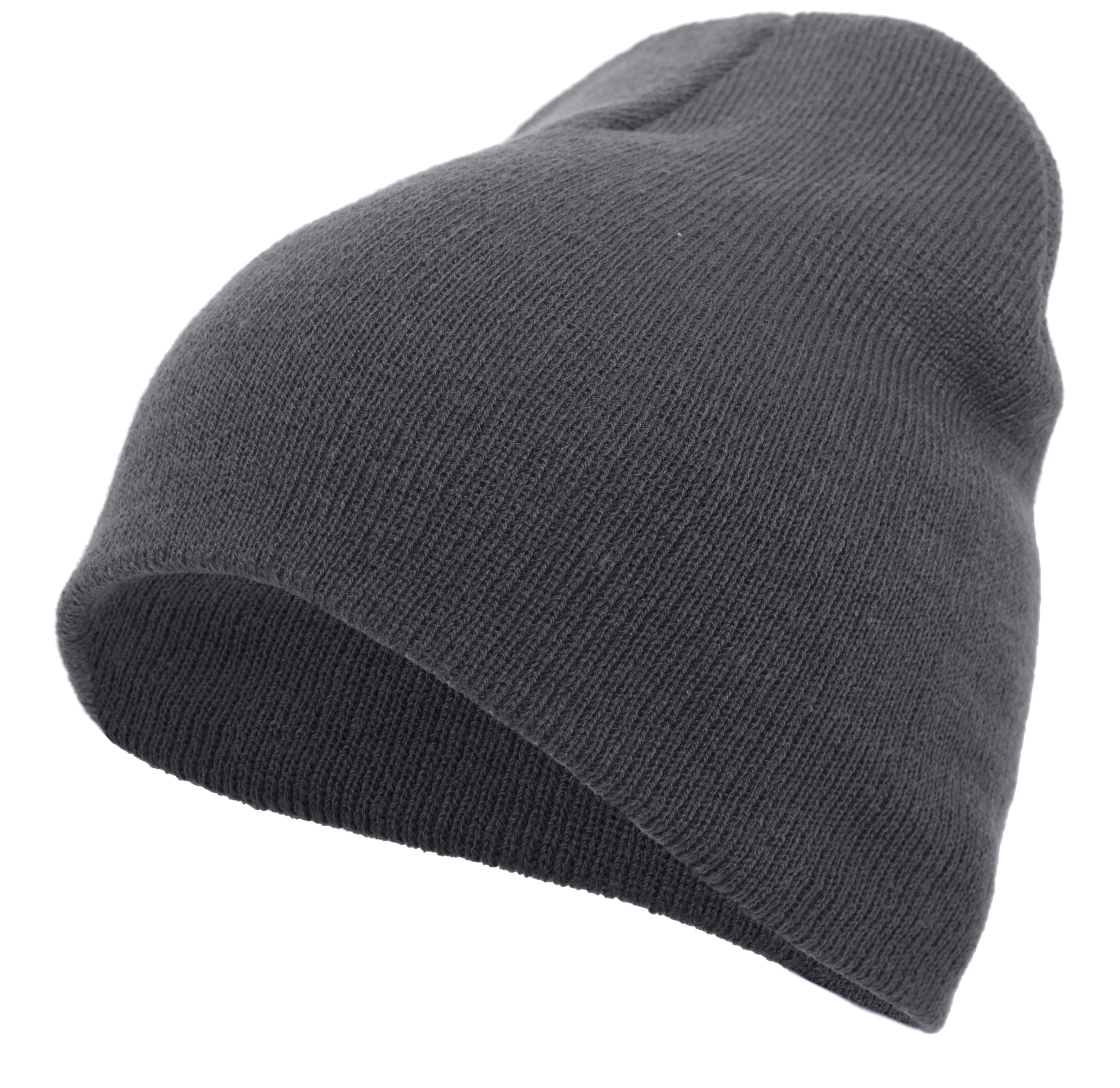 Basic Knit Beanie - OS - GRAPHITE