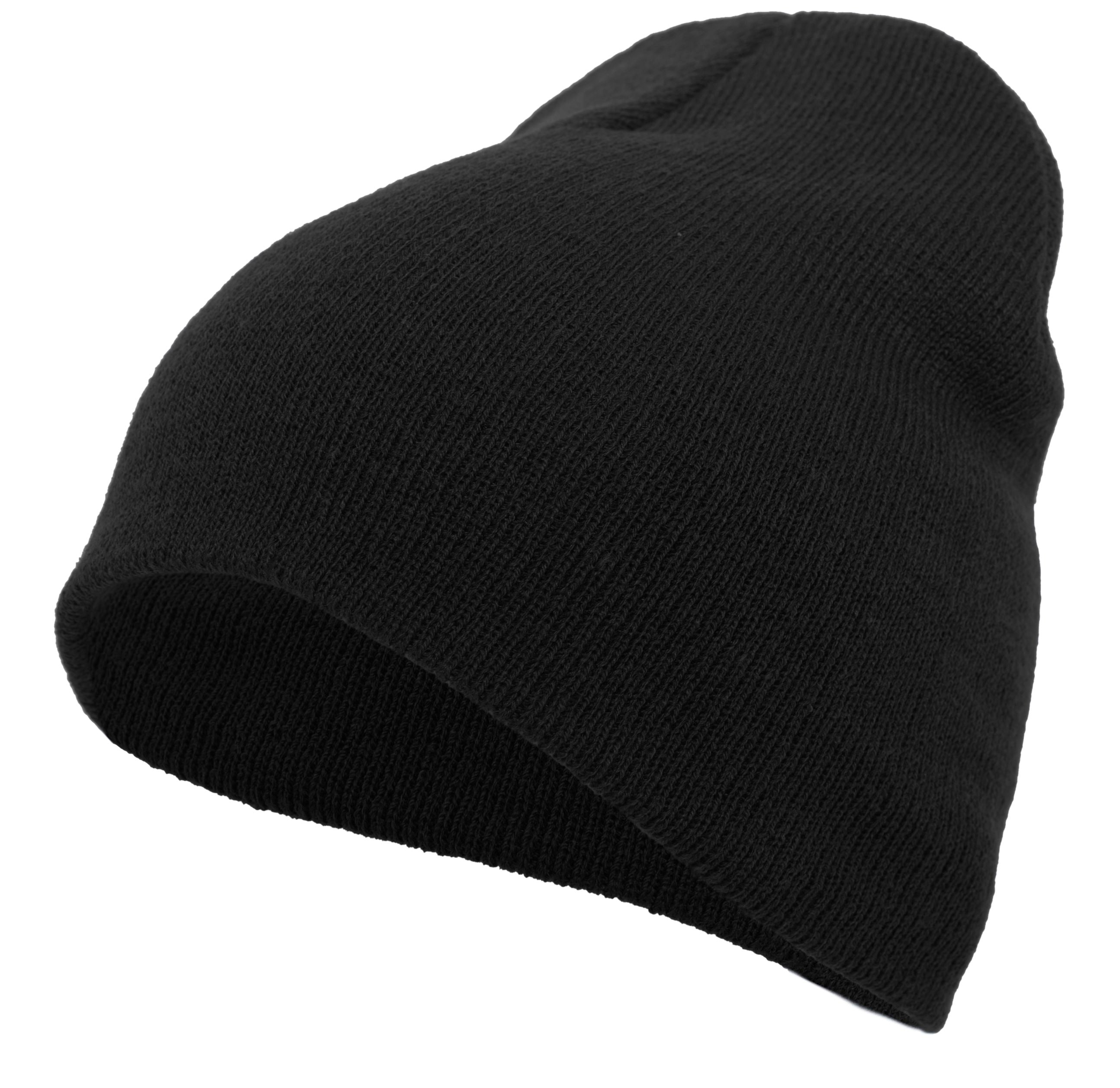Basic Knit Beanie - OS - BLACK