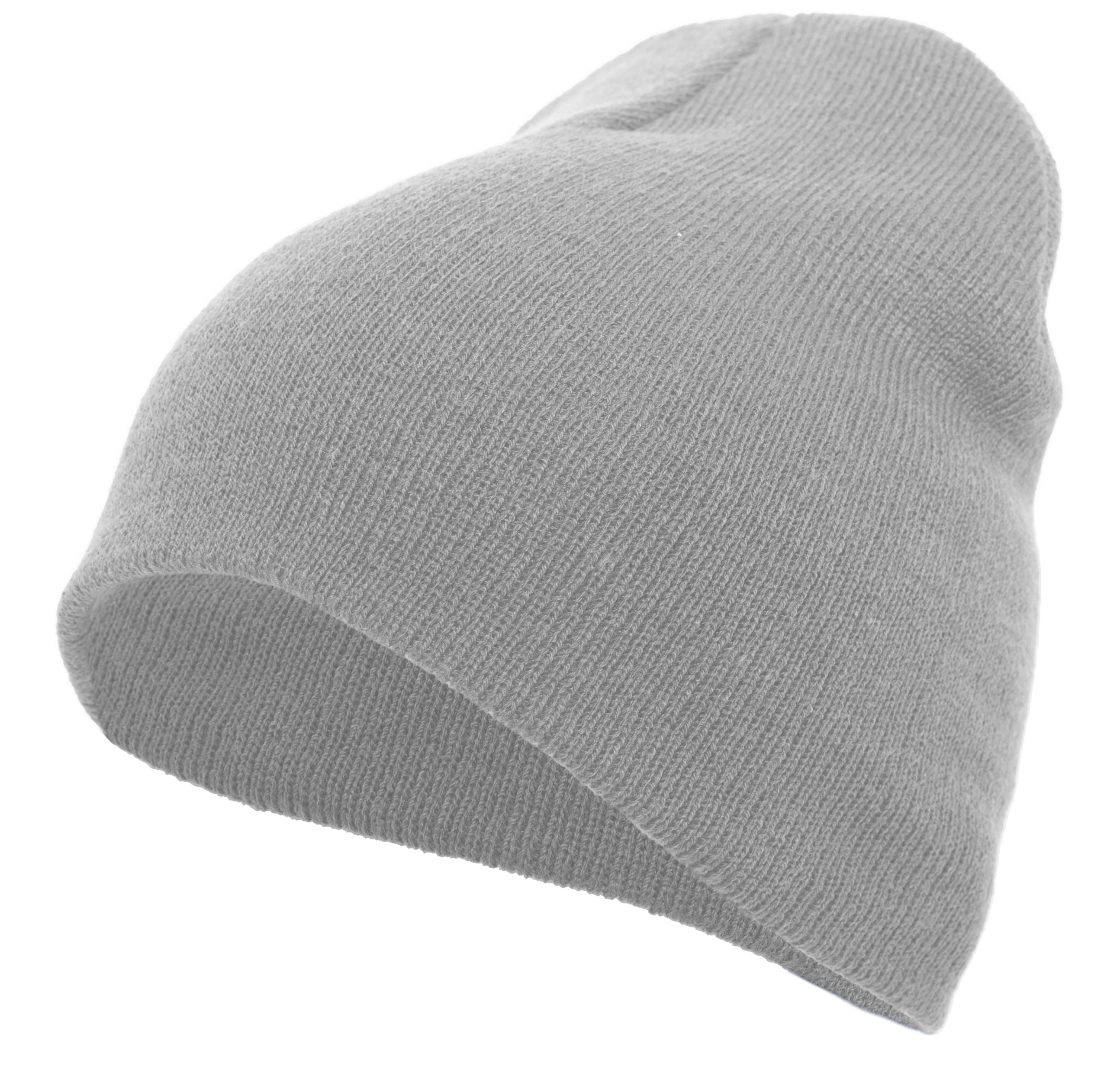 Basic Knit Beanie - OS - SILVER