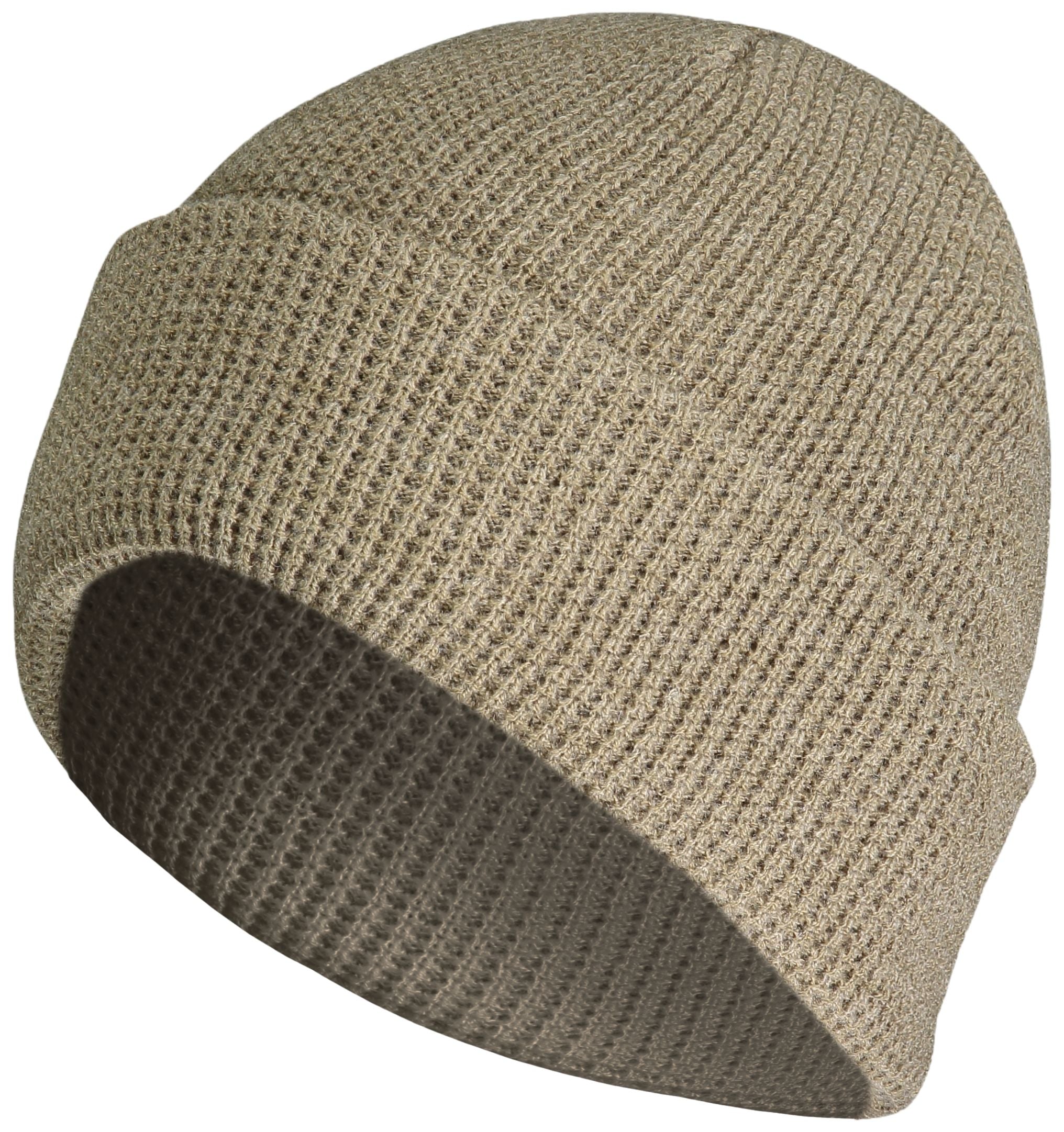 Waffle Knit Cuff Beanie - OS - WALNUT