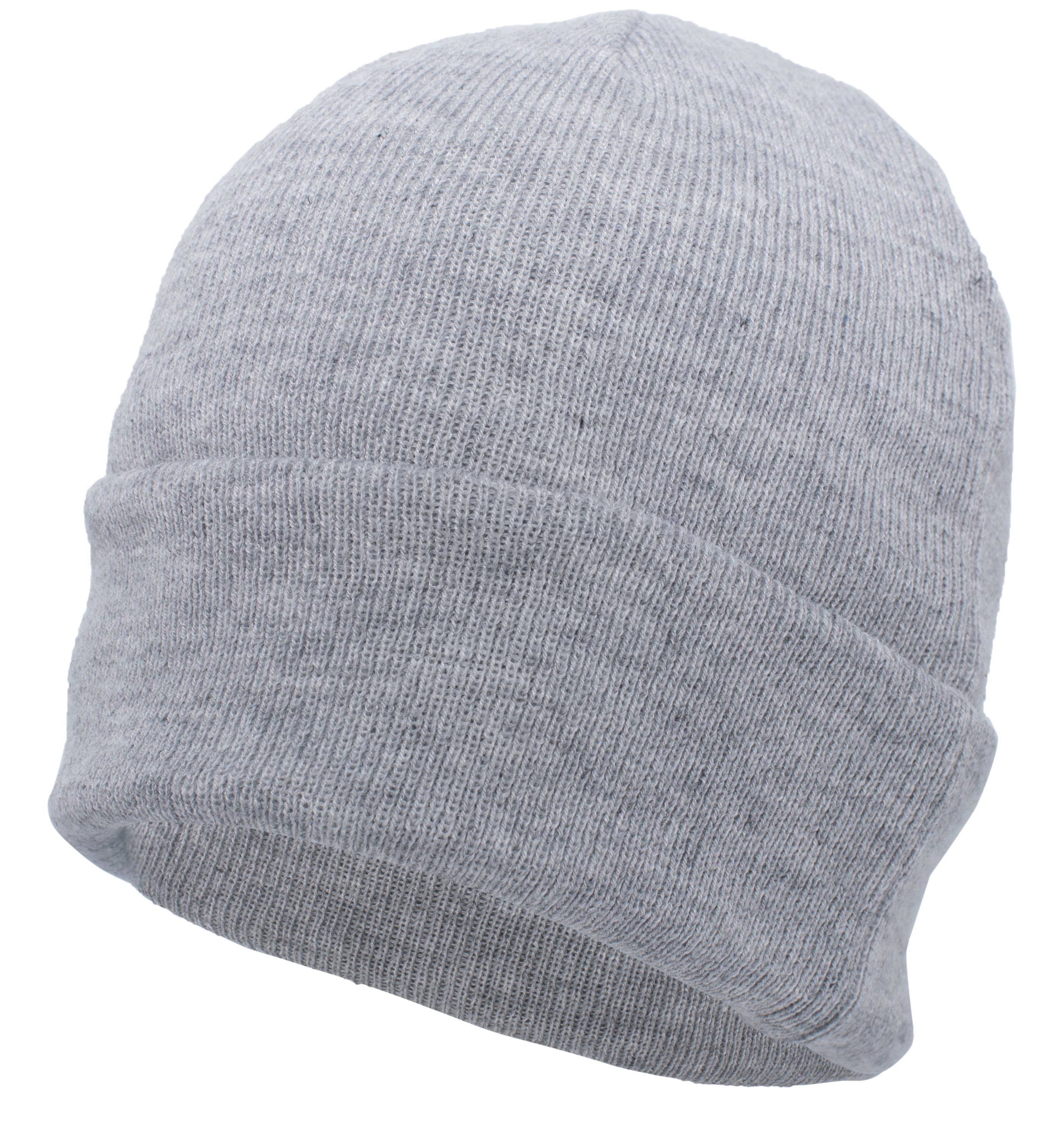 Premium Cuff Beanie - OS - LIGHT HEATHER