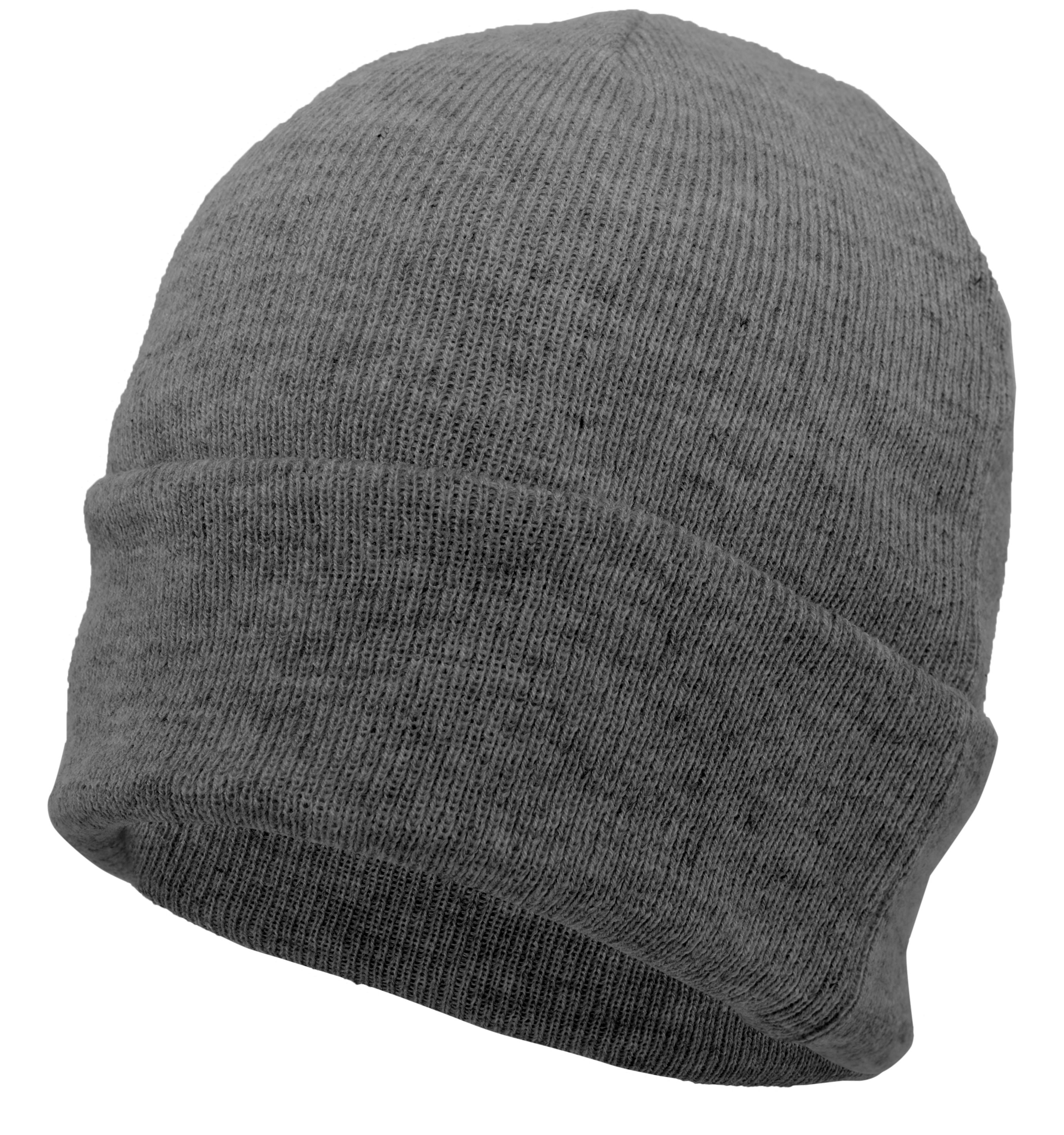 Premium Cuff Beanie - OS - DARK HEATHER