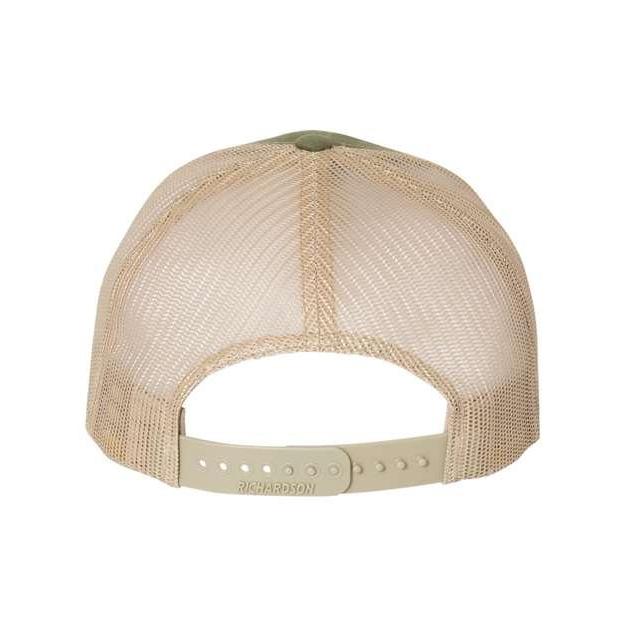 Genuine Leather Patch - Richardson 112FP Five-Panel Trucker Cap
