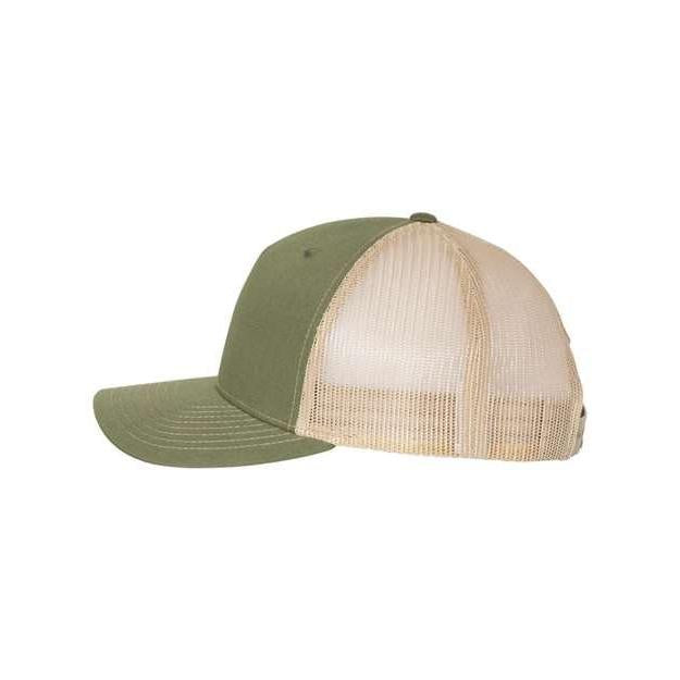 Genuine Leather Patch - Richardson 112FP Five-Panel Trucker Cap