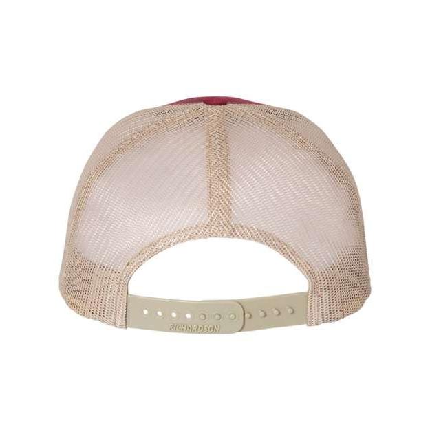Genuine Leather Patch - Richardson 112FP Five-Panel Trucker Cap