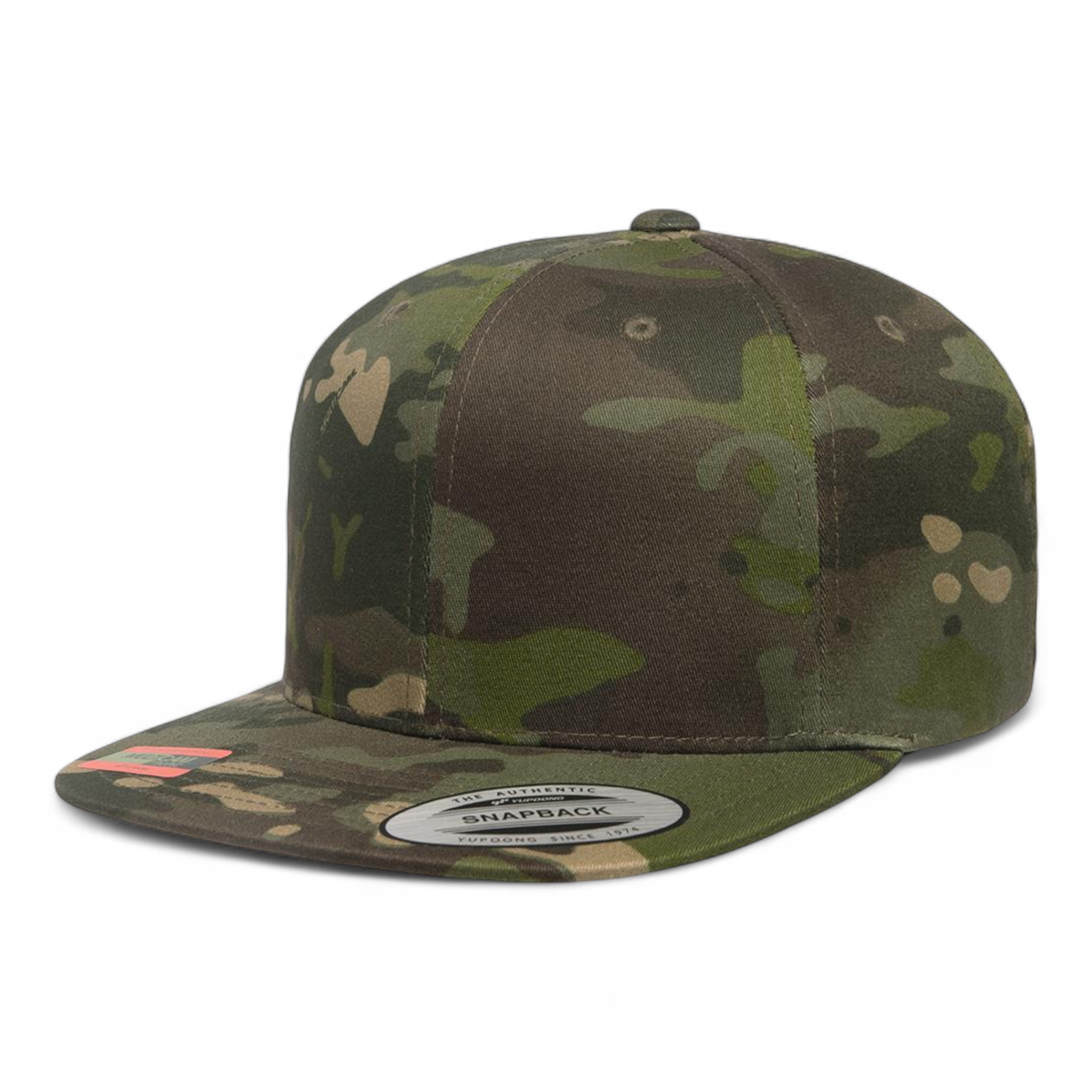 YP Classics/Yupoong 6089M Premium Flat Bill Snapback Cap - Multicam Tropic