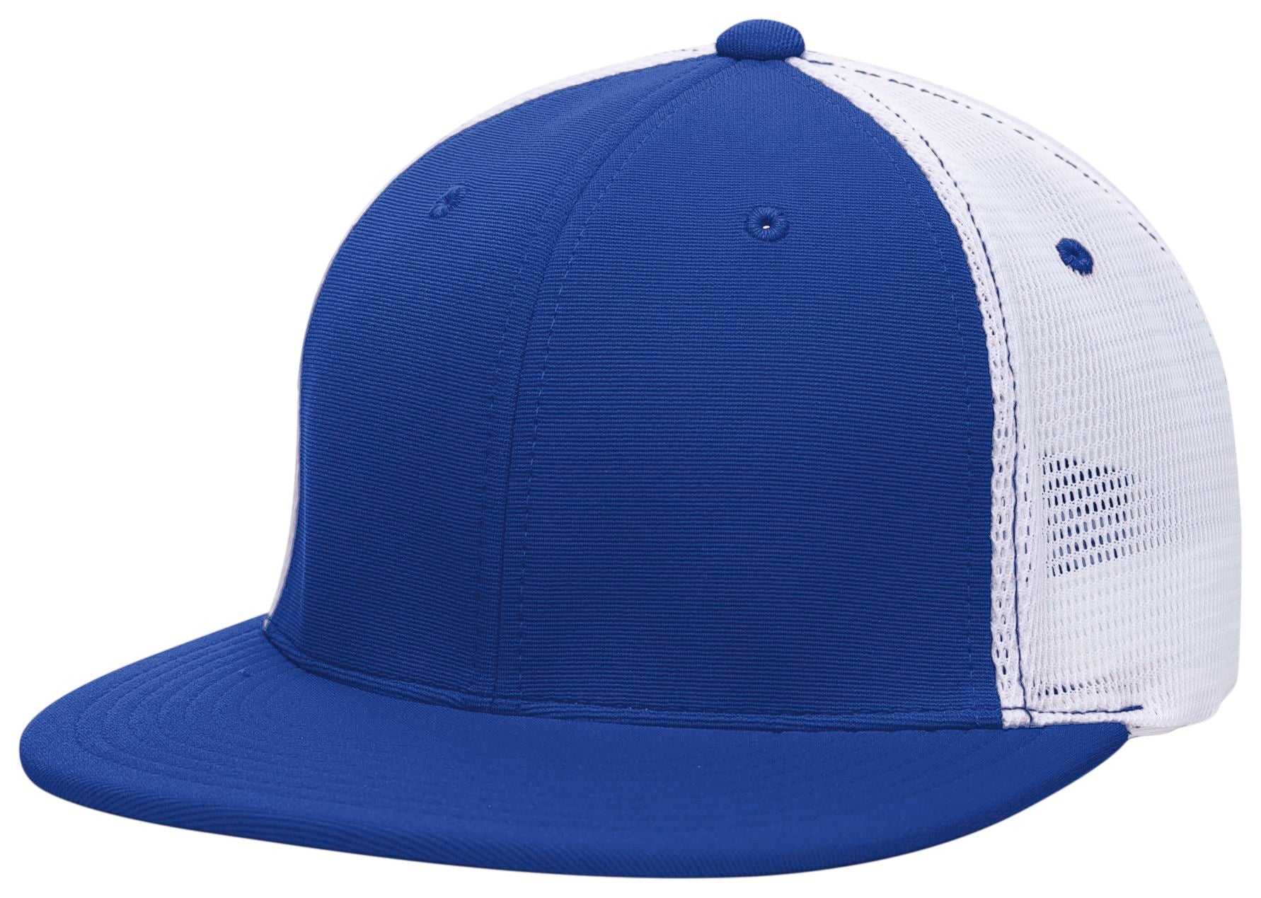 Premium M2 Performance Trucker Flexfit® Cap - XS - ROYAL/WHITE/ROYAL