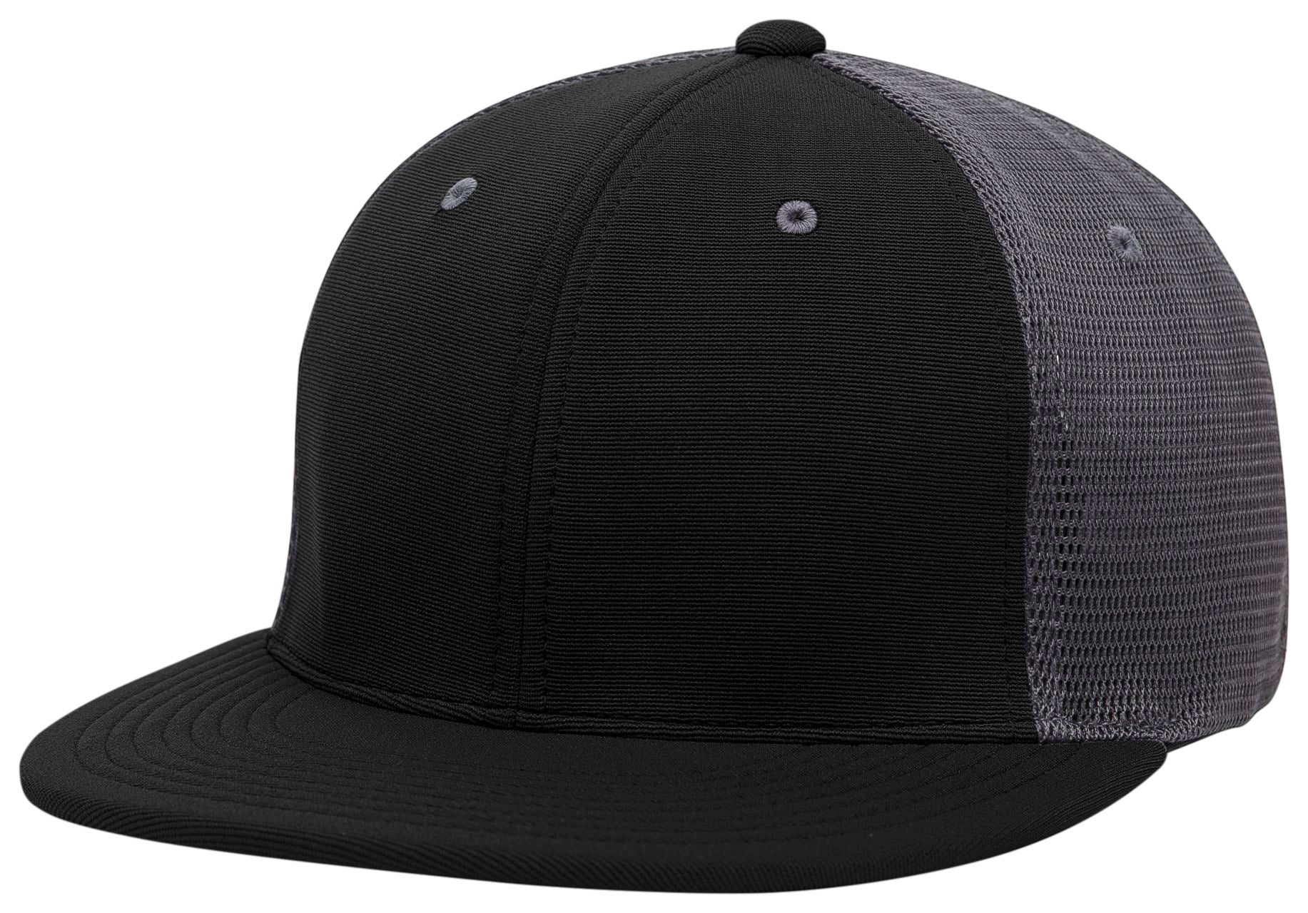 Premium M2 Performance Trucker Flexfit® Cap - XS - BLACK/GRAPHITE/BLACK