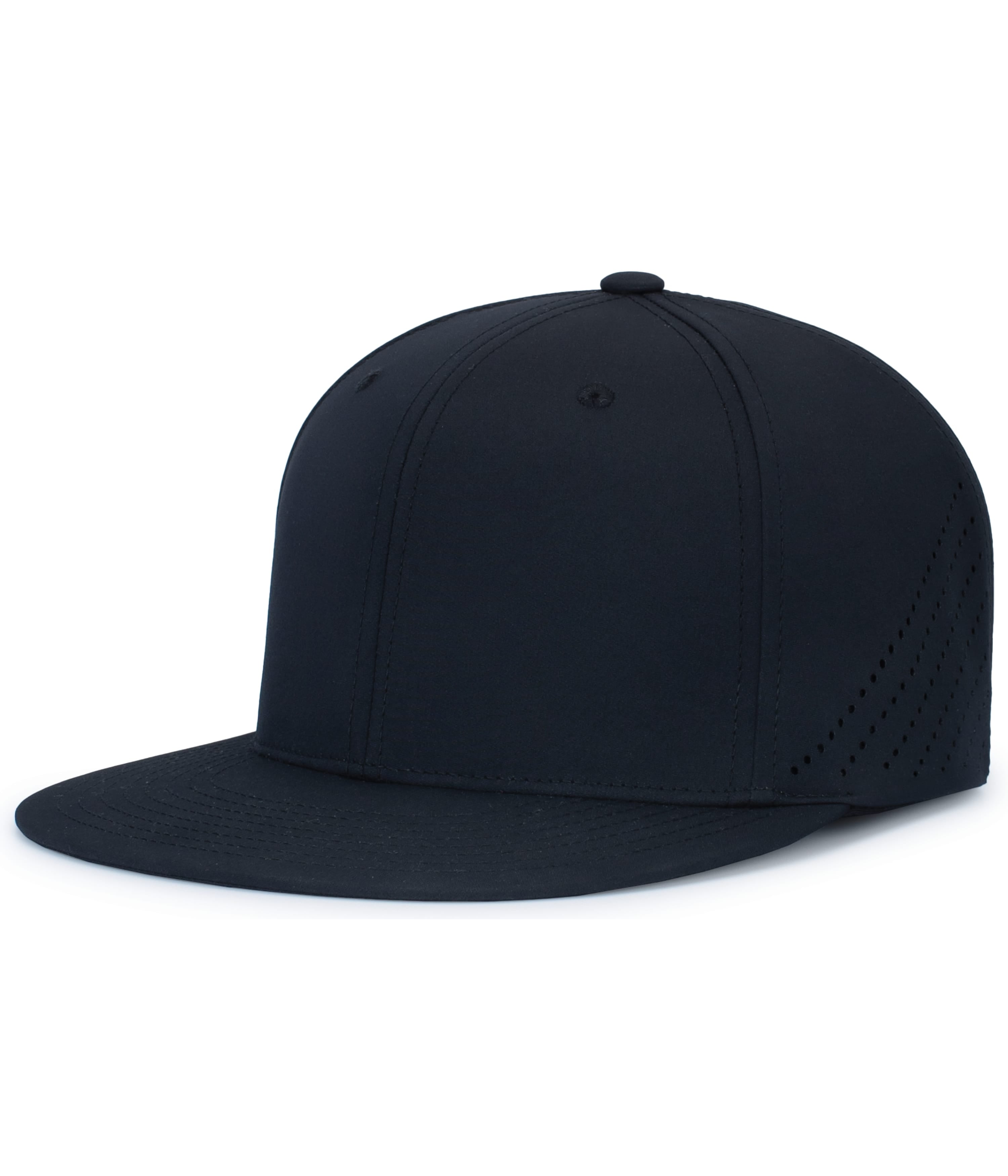 Premium Lightweight Perforated PacFlex Cap Powered by Coolcore® - XS - BLACK