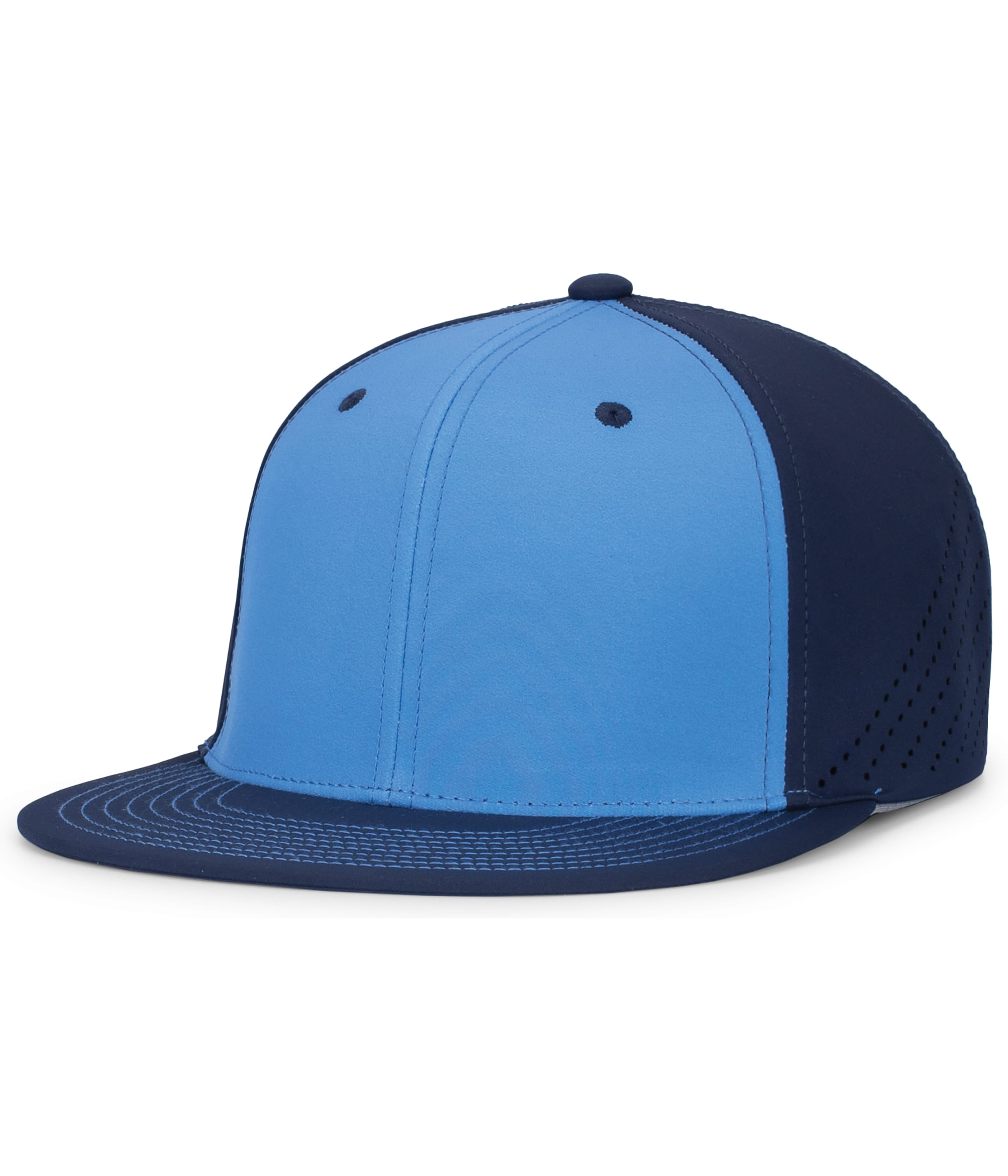 Premium Lightweight Perforated PacFlex Cap Powered by Coolcore® - XS - COLUMBIA BLUE/NAVY/NAVY