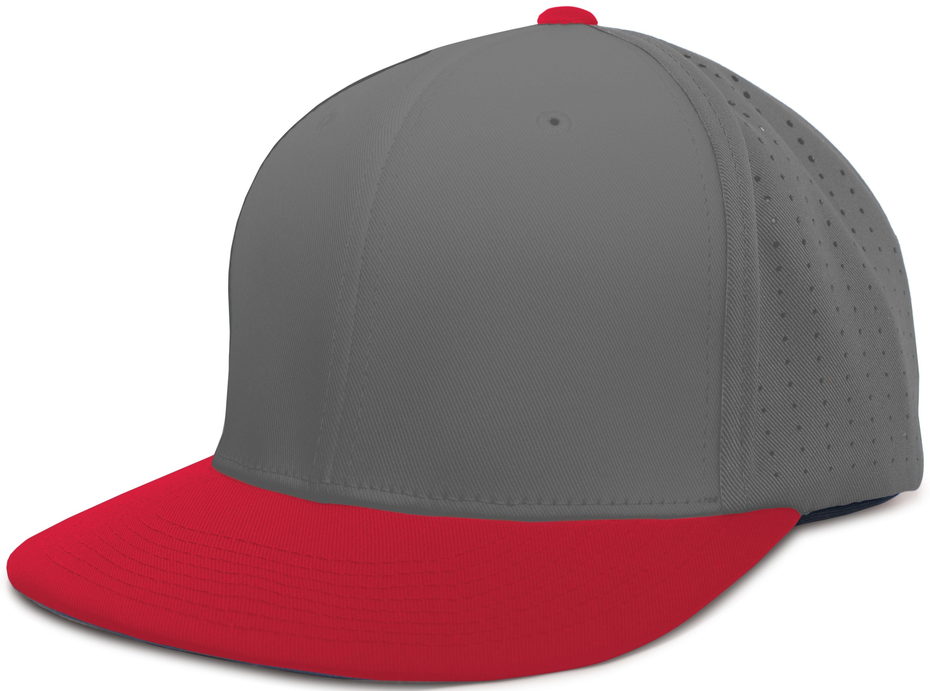Perforated F3 Performance Flexfit® Cap - XS - GRAPHITE/RED