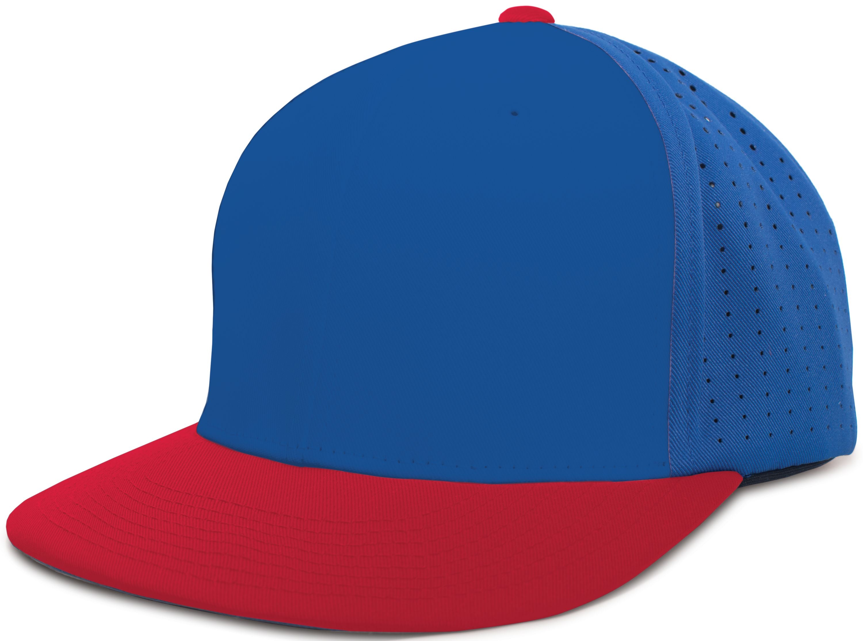 Perforated F3 Performance Flexfit® Cap - XS - ROYAL/RED