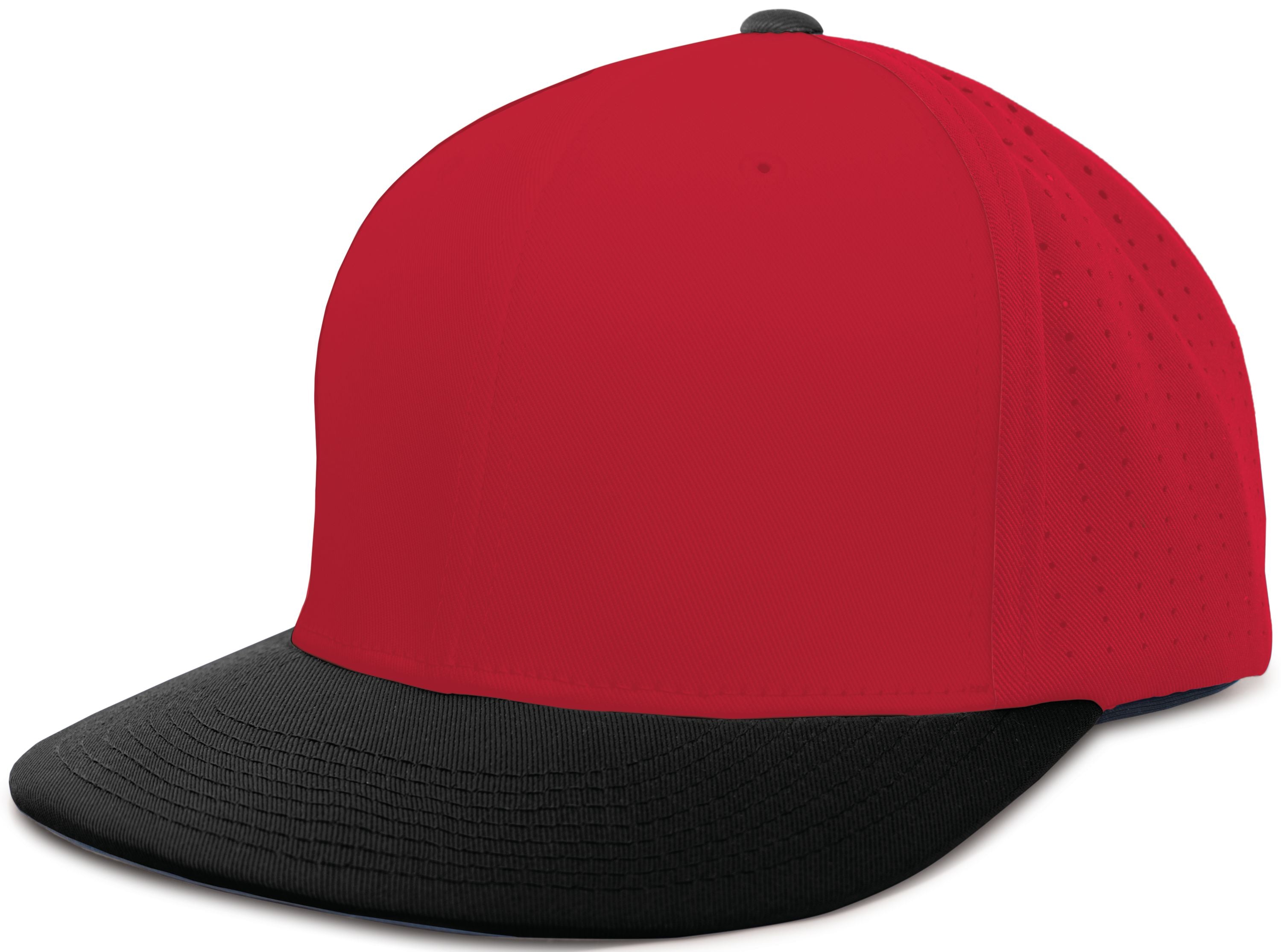 Perforated F3 Performance Flexfit® Cap - XS - RED/BLACK